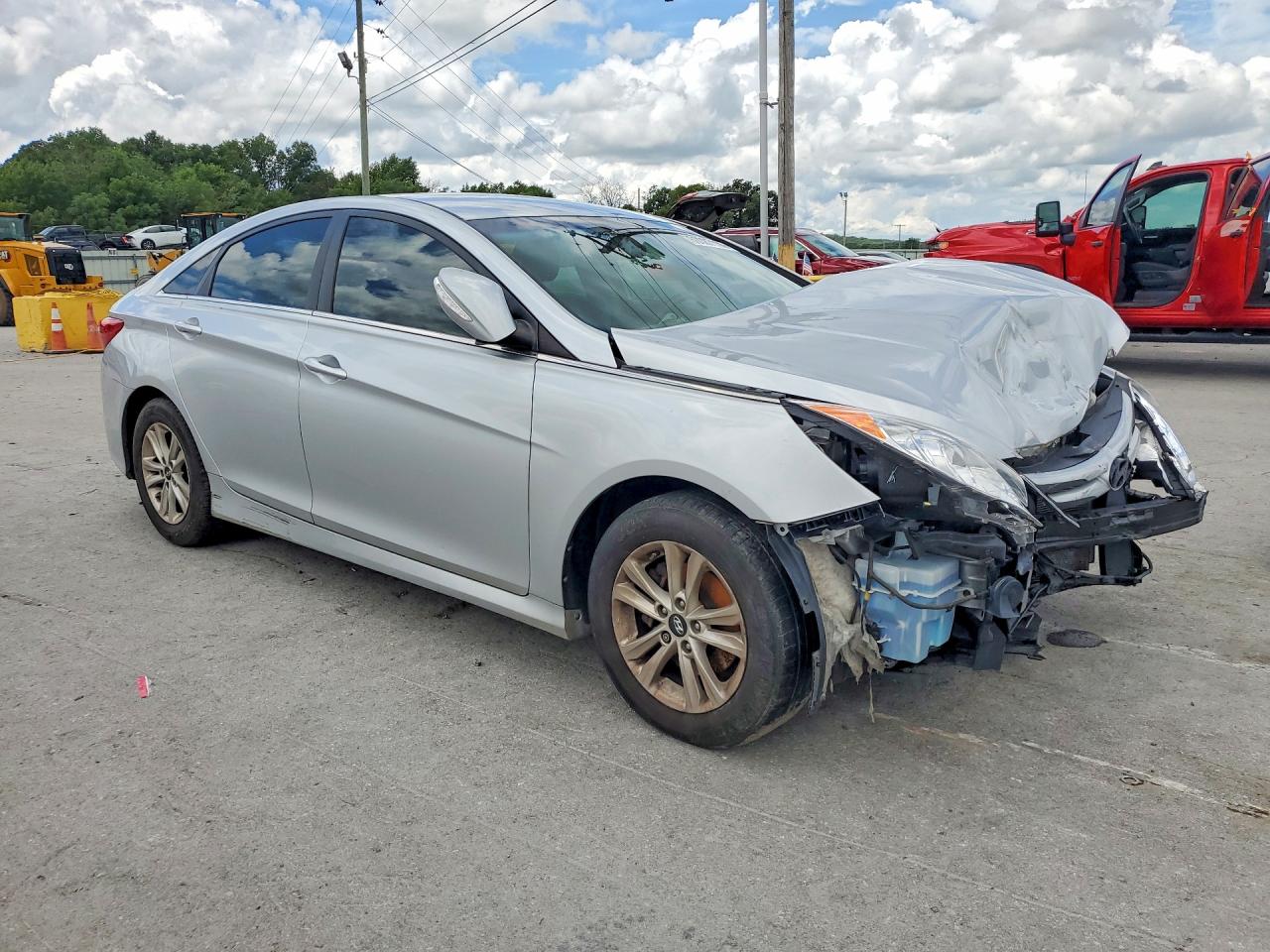 2014 Hyundai Sonata Gls Silver vin: 5NPEB4AC5EH922838