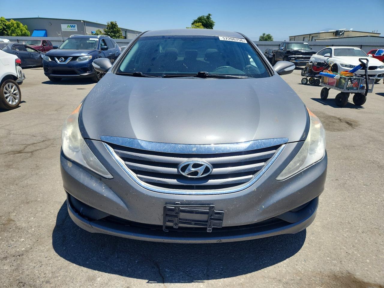 2014 Hyundai Sonata Gls Серый vin: 5NPEB4AC5EH926226