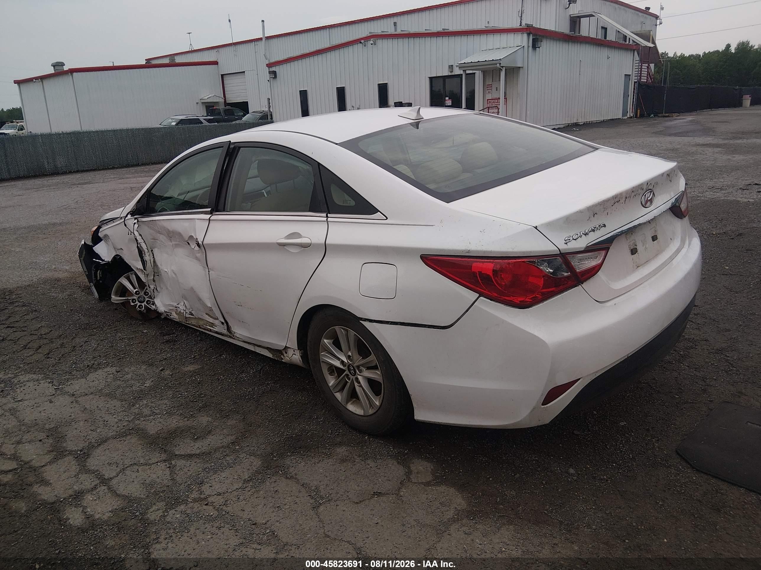 2014 Hyundai Sonata Gls White vin: 5NPEB4AC5EH928512