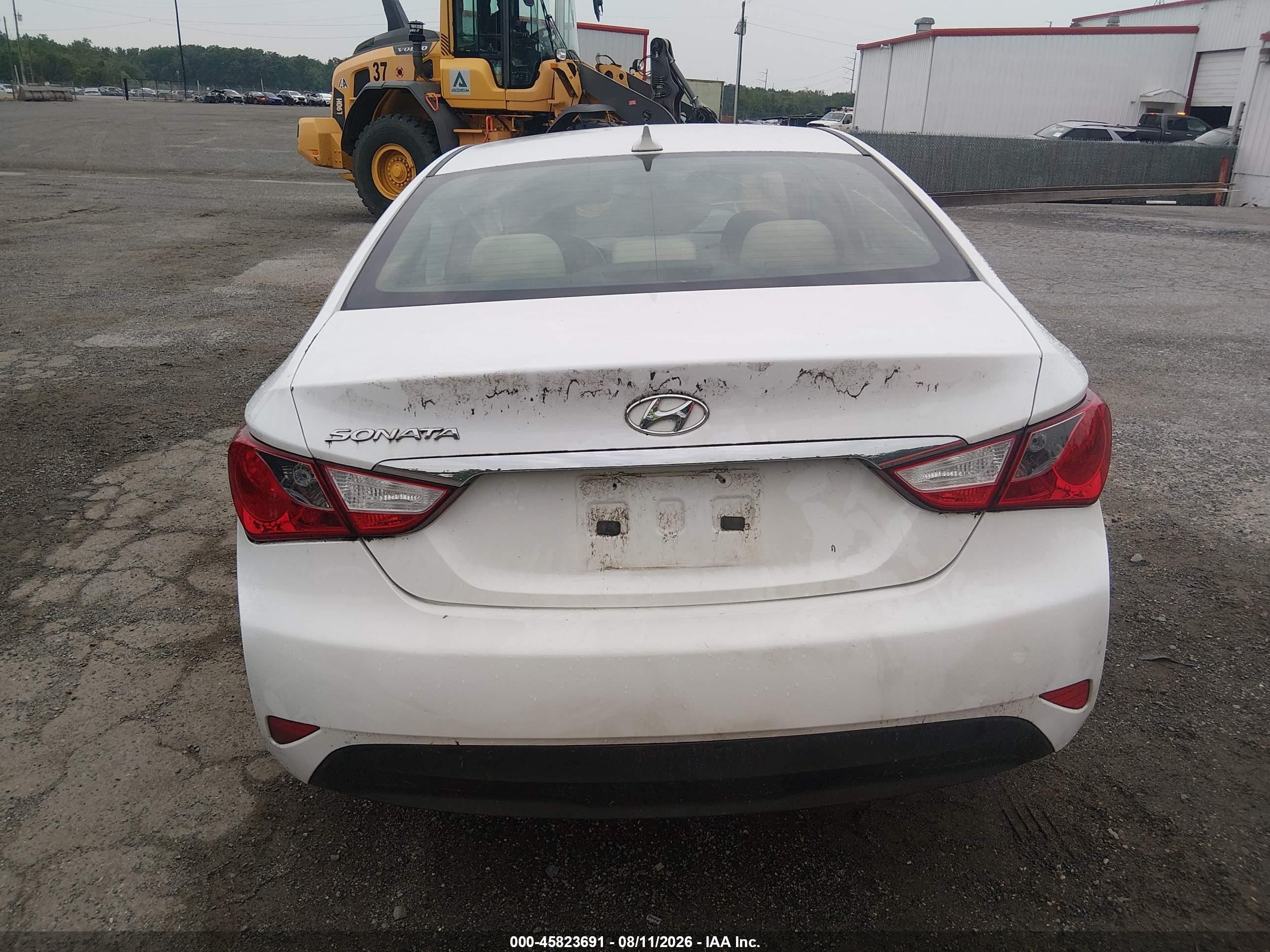 2014 Hyundai Sonata Gls White vin: 5NPEB4AC5EH928512
