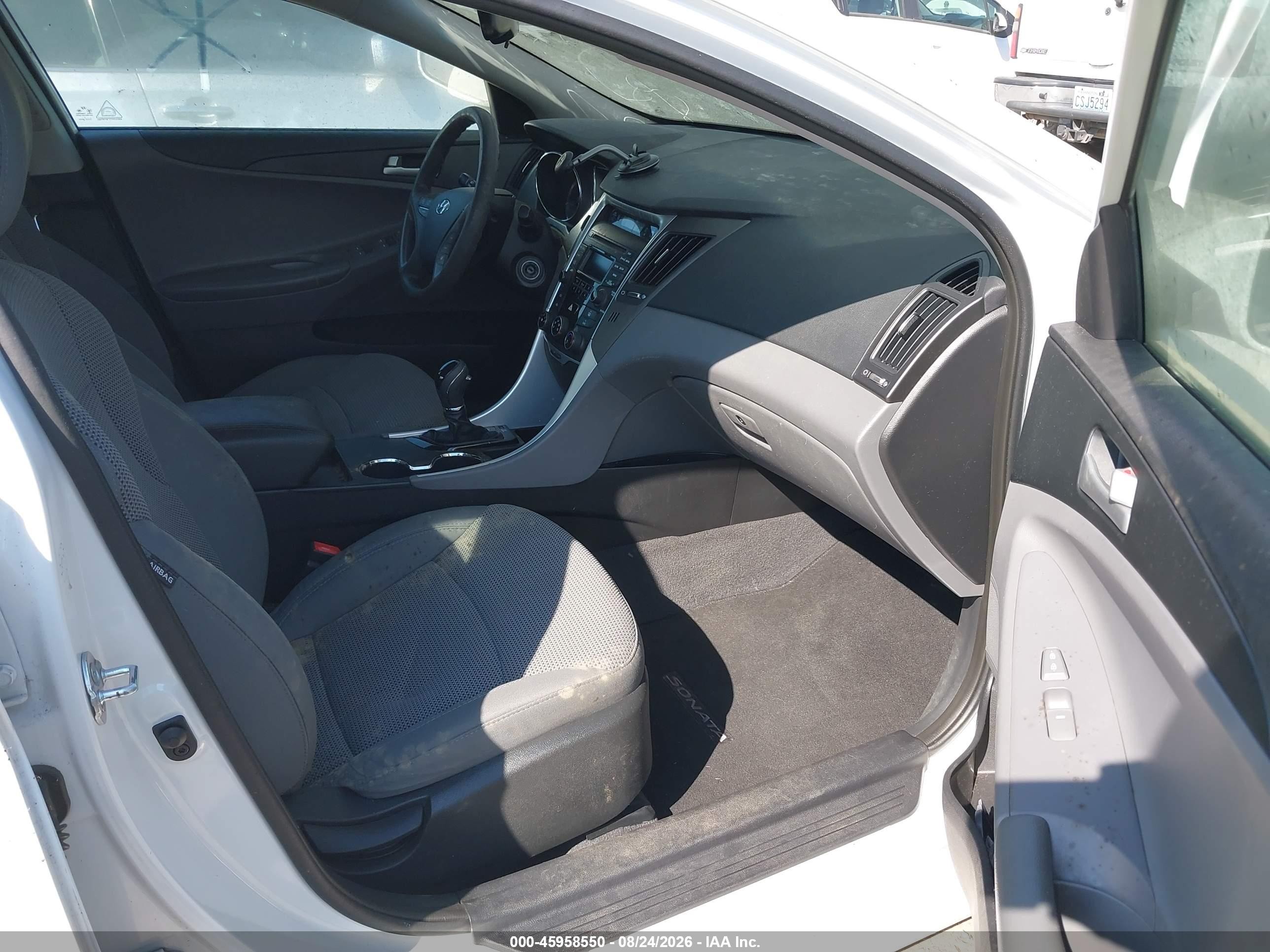 2014 Hyundai Sonata Gls White vin: 5NPEB4AC5EH930681