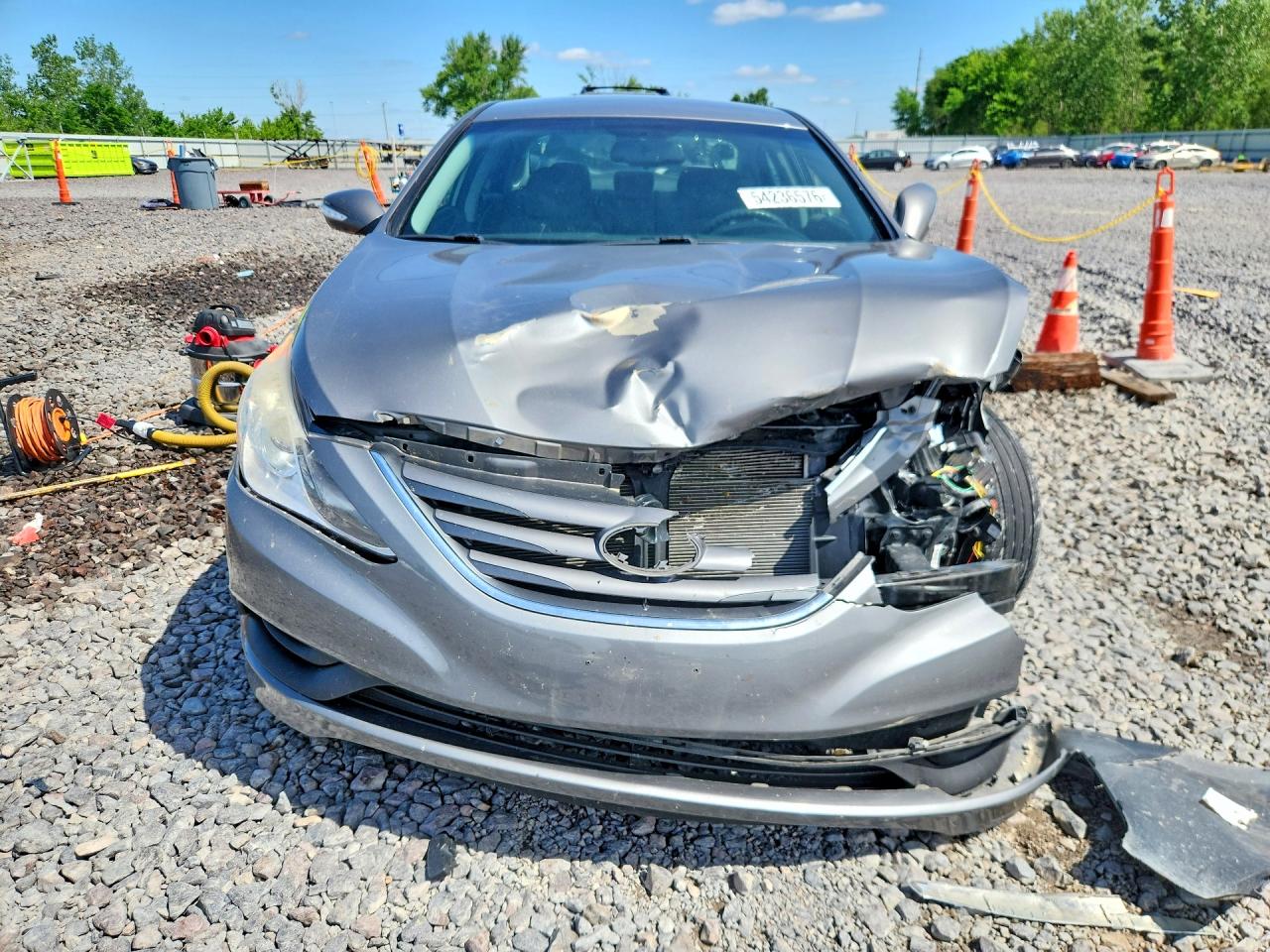 2014 Hyundai Sonata Gls Gray vin: 5NPEB4AC5EH931281