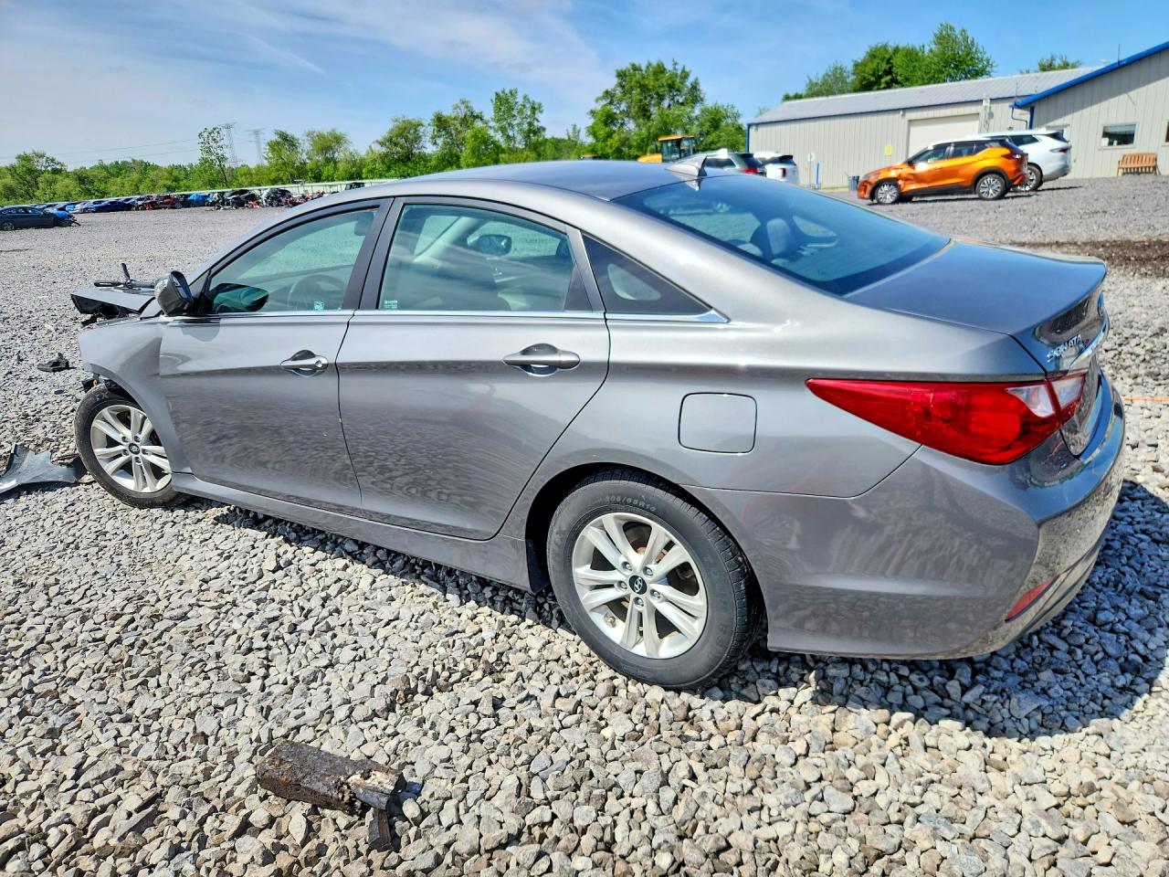 2014 Hyundai Sonata Gls Gray vin: 5NPEB4AC5EH931281