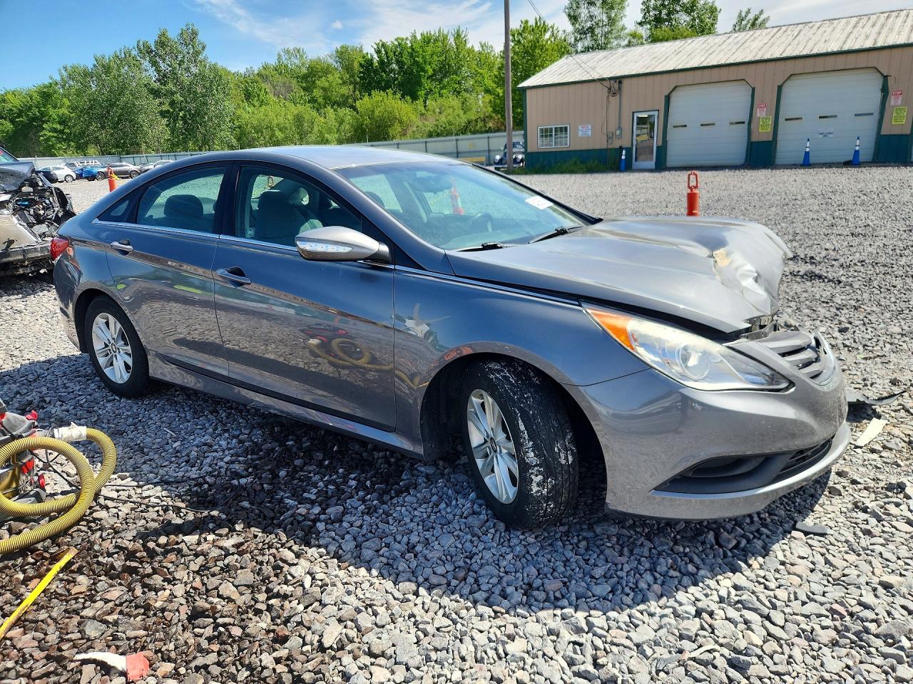 2014 Hyundai Sonata Gls Gray vin: 5NPEB4AC5EH931281