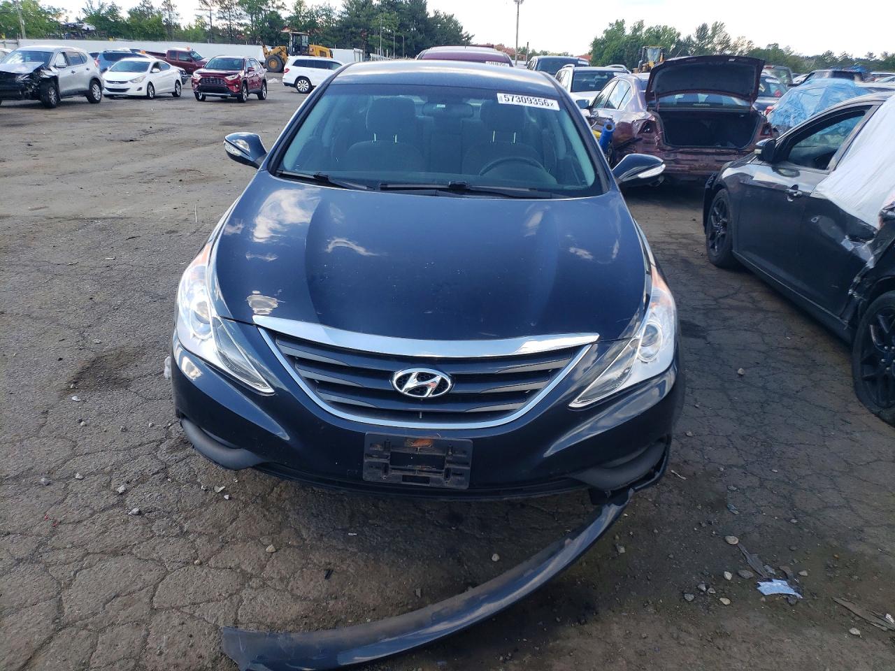 2014 Hyundai Sonata Gls Blue vin: 5NPEB4AC5EH935184