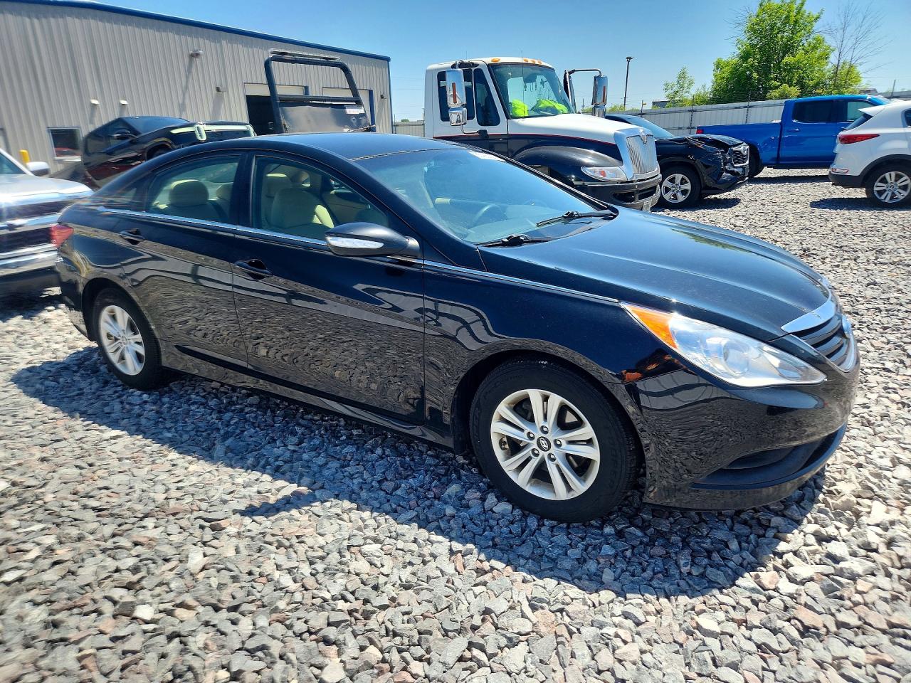 2014 Hyundai Sonata Gls Black vin: 5NPEB4AC5EH936822