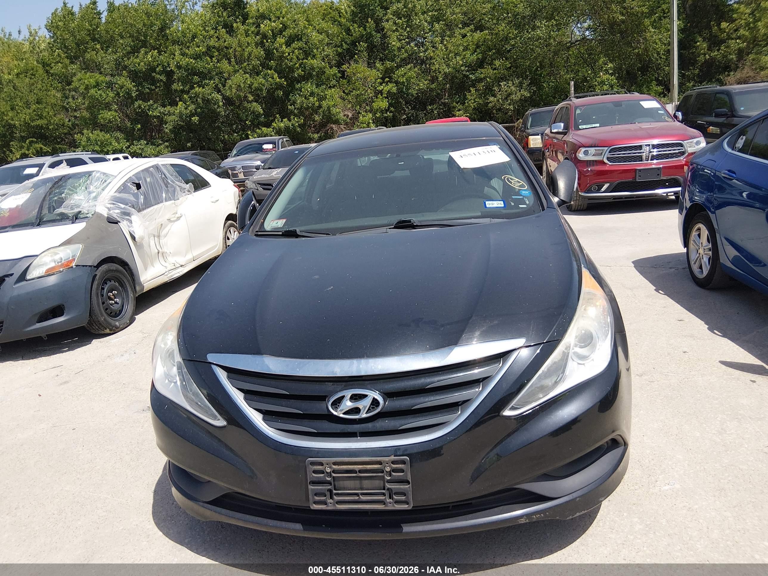 2014 Hyundai Sonata Gls Black vin: 5NPEB4AC5EH941390