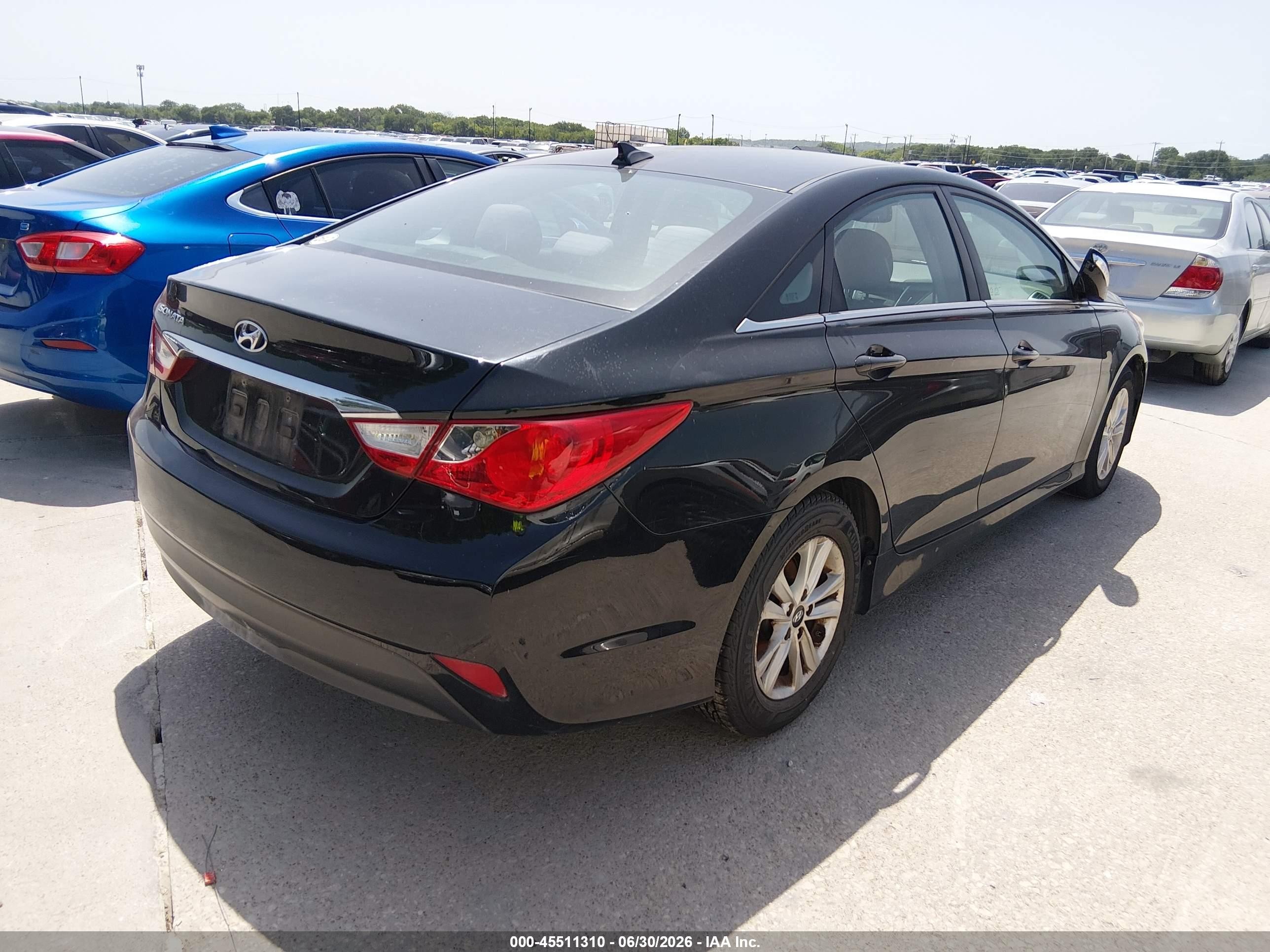 2014 Hyundai Sonata Gls Black vin: 5NPEB4AC5EH941390