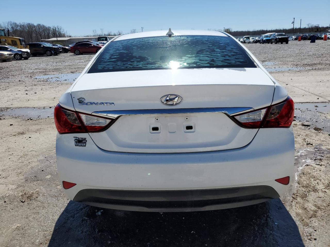 2014 Hyundai Sonata Gls White vin: 5NPEB4AC5EH942118
