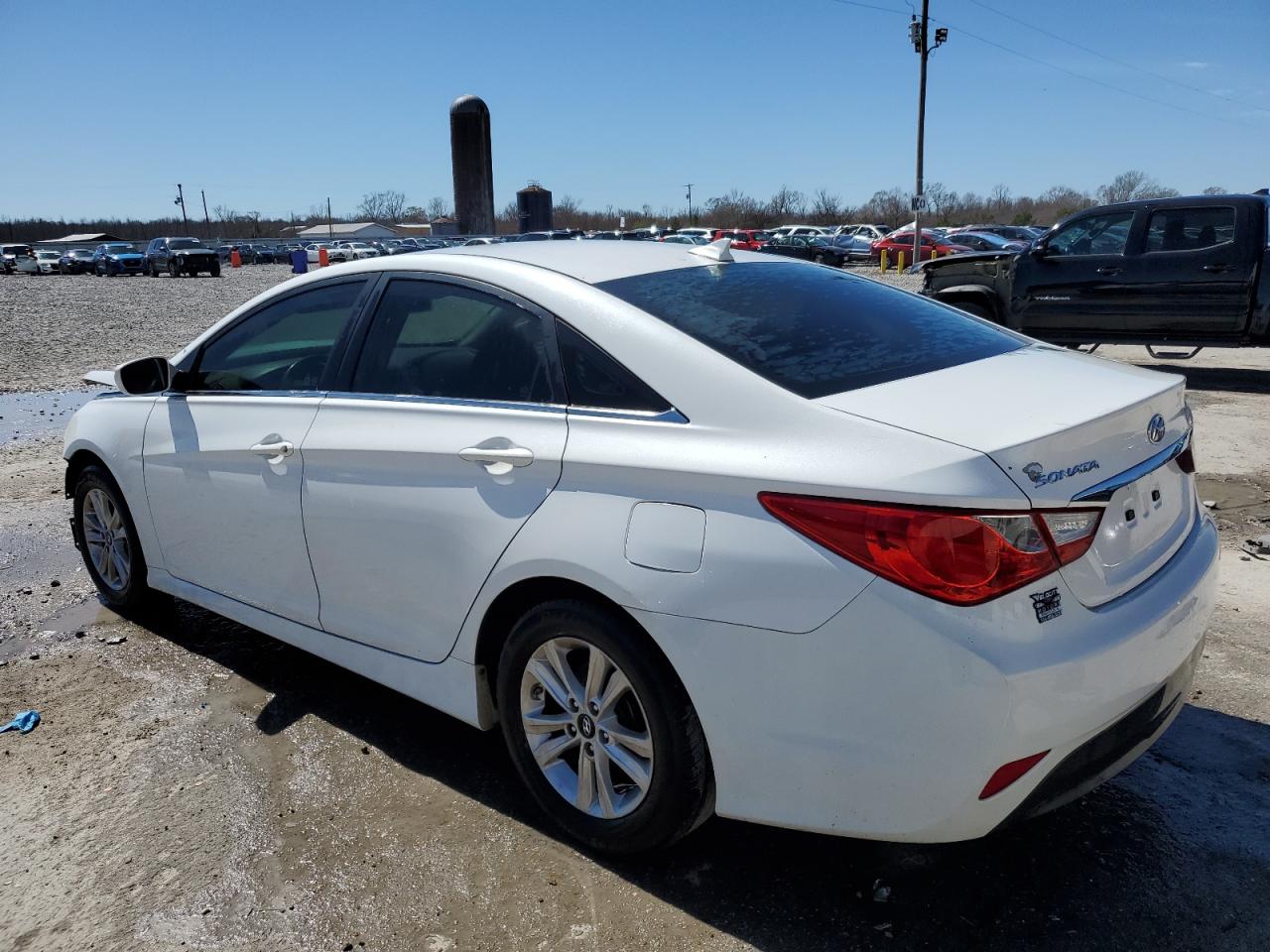 2014 Hyundai Sonata Gls White vin: 5NPEB4AC5EH942118