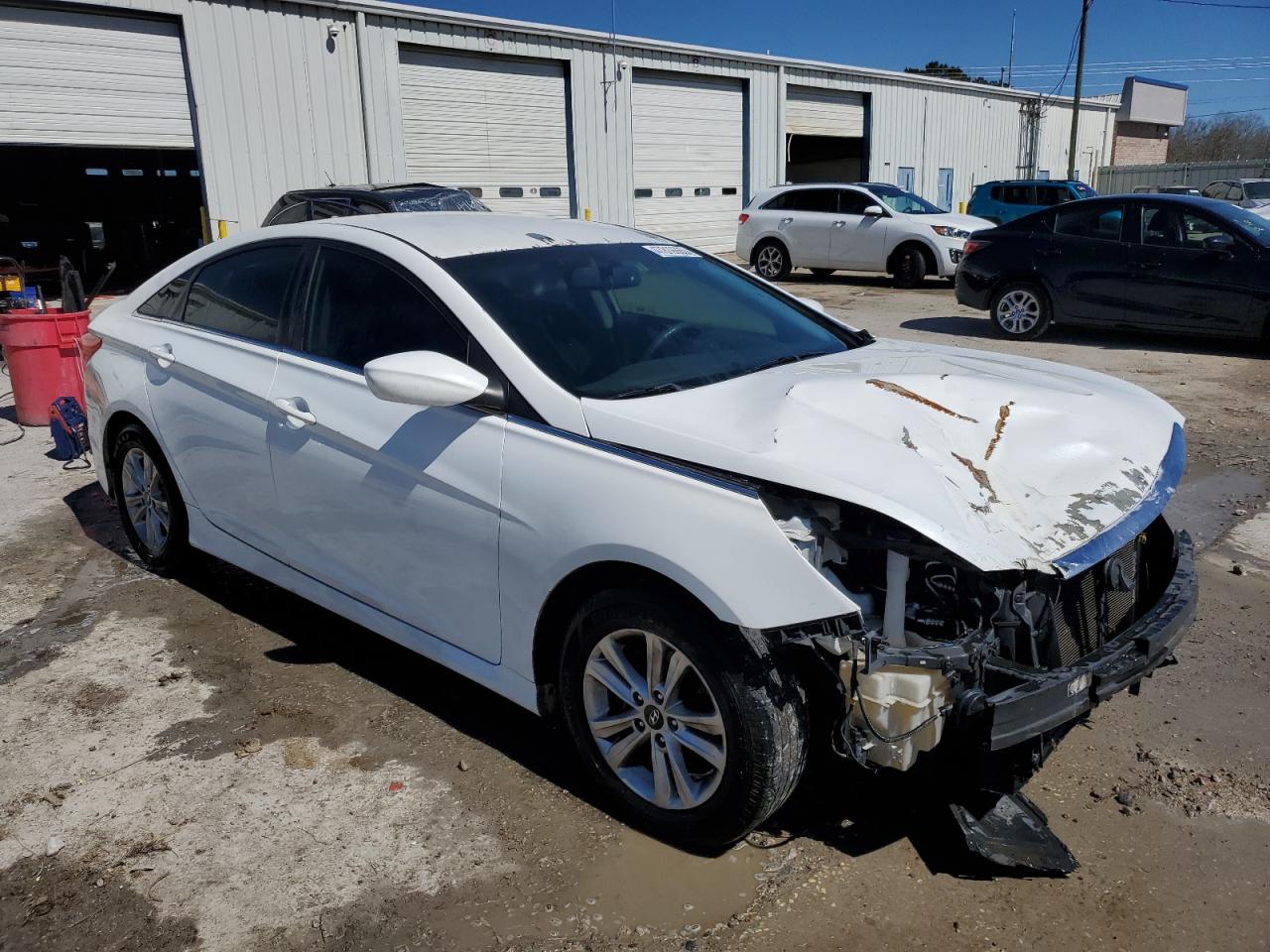 2014 Hyundai Sonata Gls White vin: 5NPEB4AC5EH942118