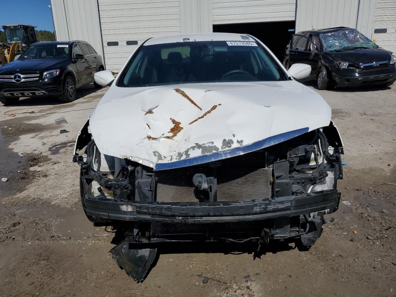 2014 Hyundai Sonata Gls White vin: 5NPEB4AC5EH942118