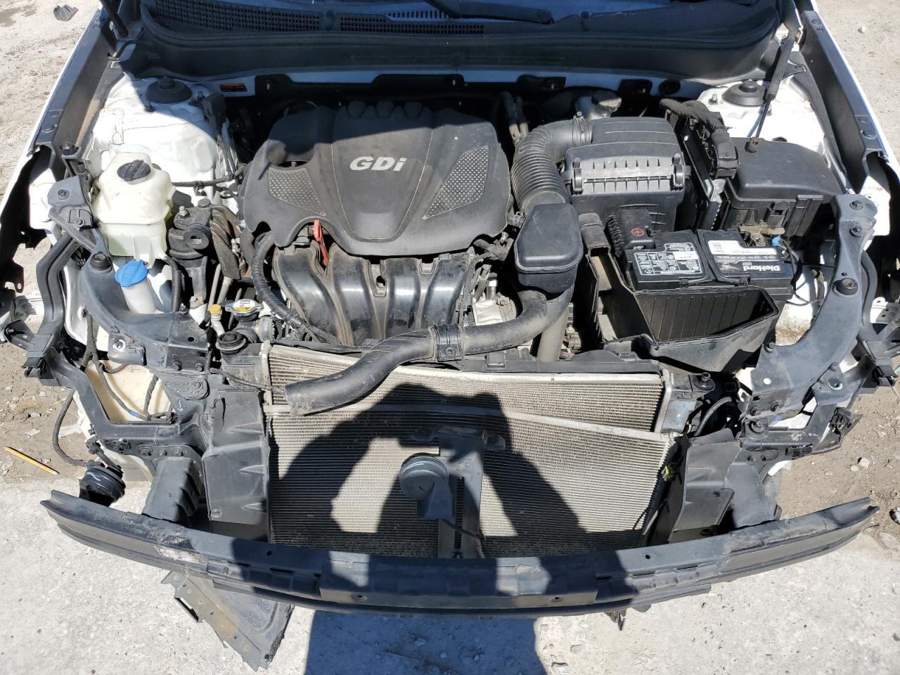 2014 Hyundai Sonata Gls White vin: 5NPEB4AC5EH942118