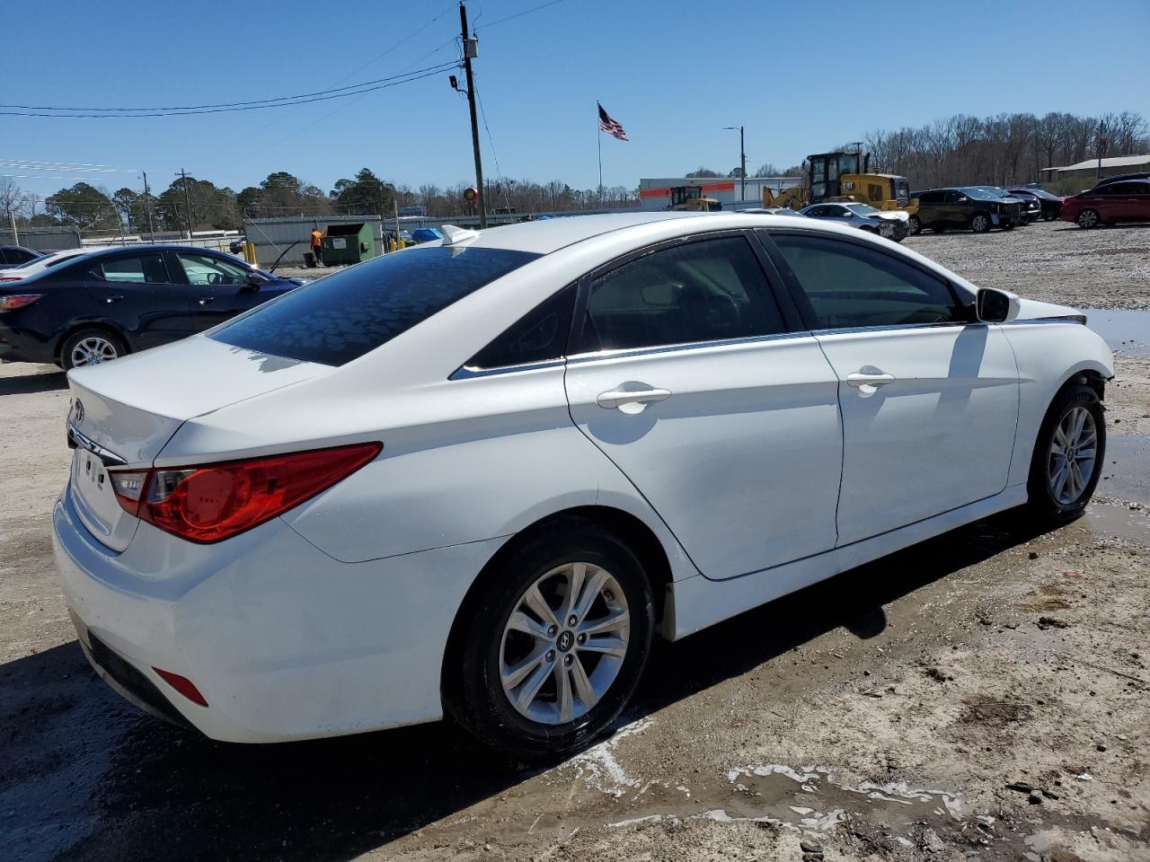 2014 Hyundai Sonata Gls White vin: 5NPEB4AC5EH942118