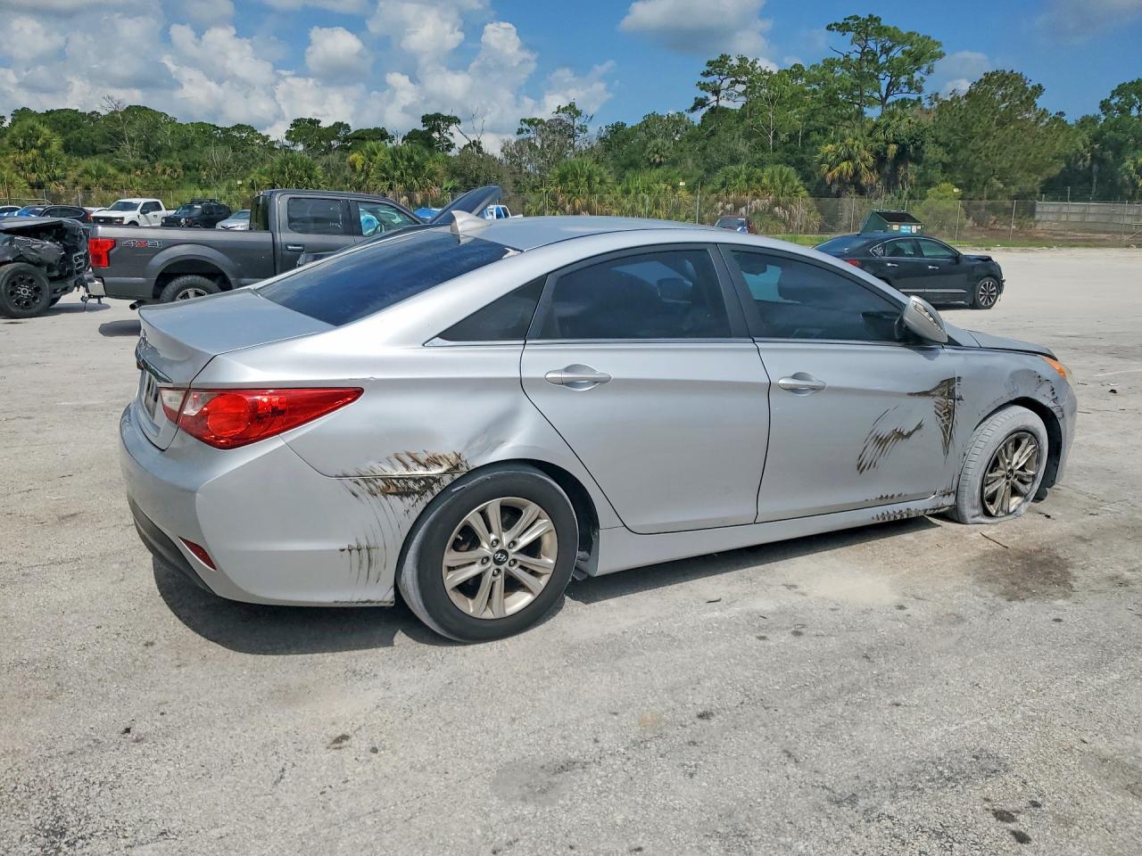 2014 Hyundai Sonata Gls Серебряный vin: 5NPEB4AC5EH943205