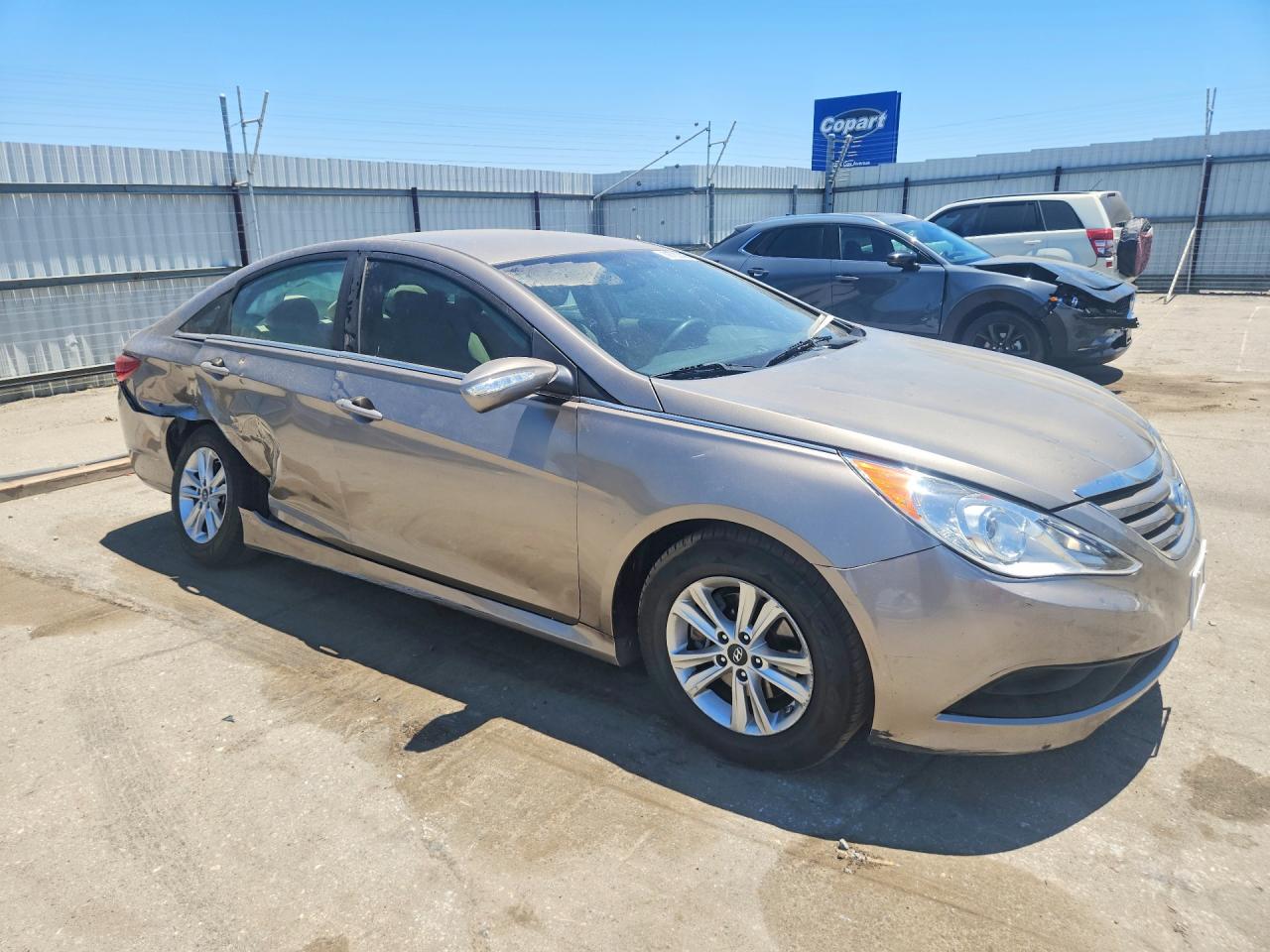 2014 Hyundai Sonata Gls Золотой vin: 5NPEB4AC5EH947626