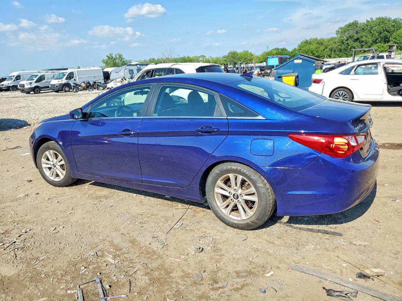 2011 Hyundai Sonata Gls Blue vin: 5NPEB4AC6BH022834