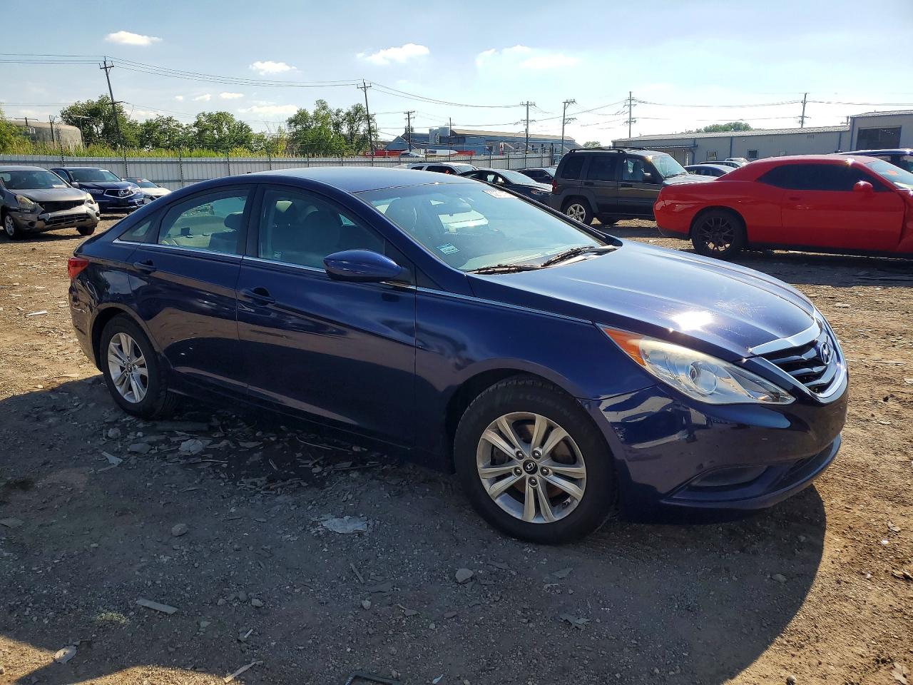 2011 Hyundai Sonata Gls Blue vin: 5NPEB4AC6BH022834