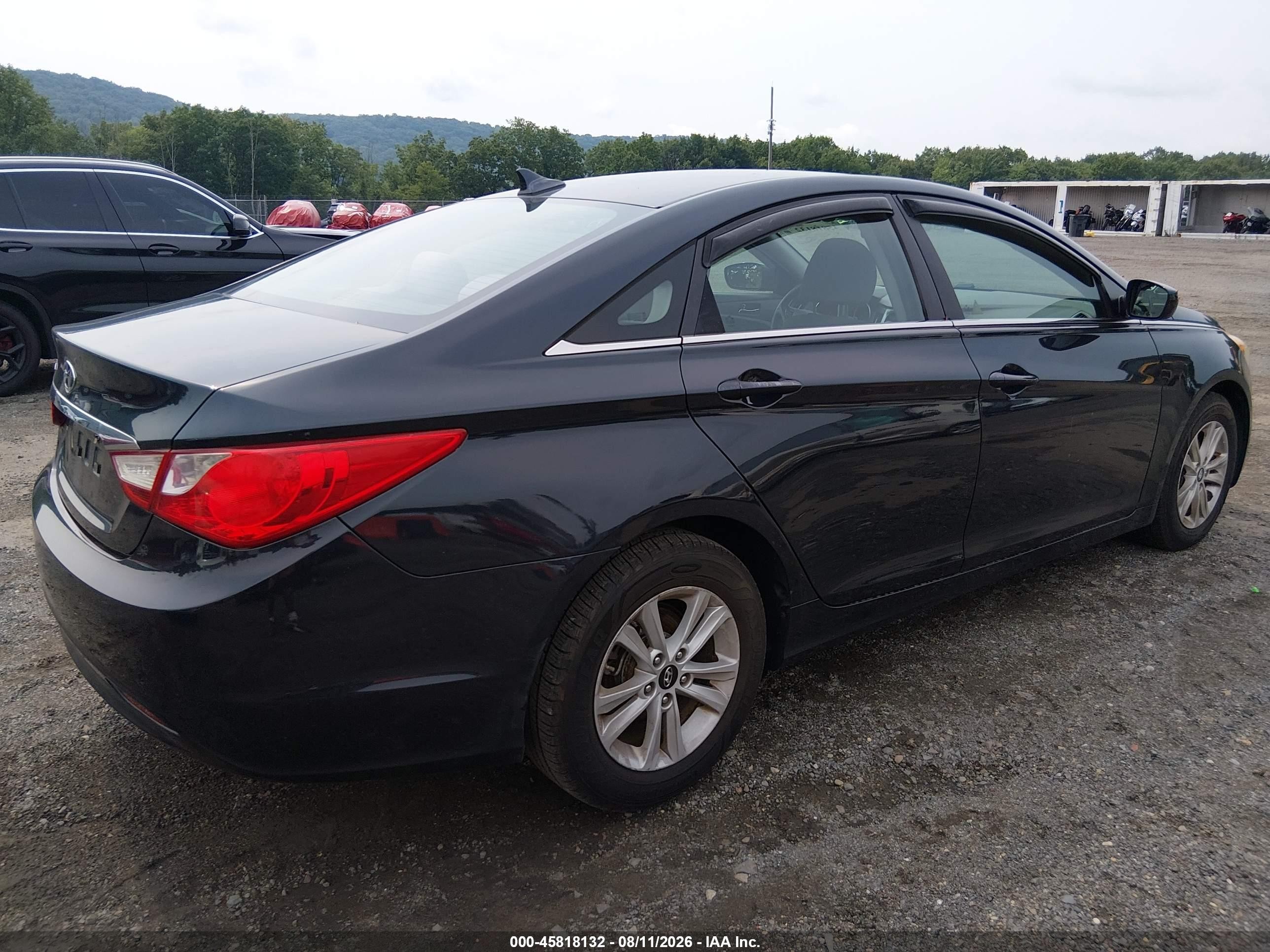 2011 Hyundai Sonata Gls Black vin: 5NPEB4AC6BH044588