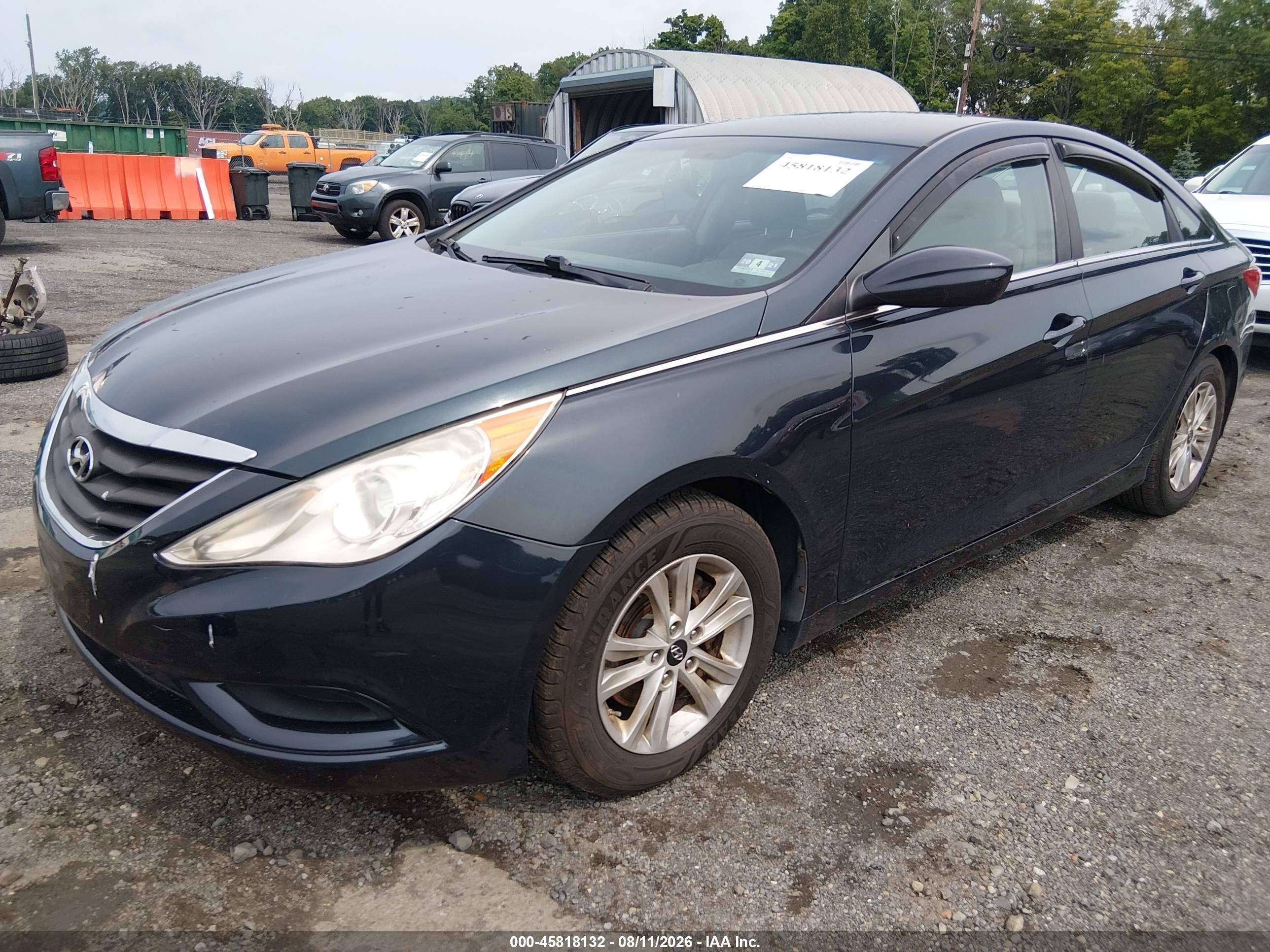 2011 Hyundai Sonata Gls Black vin: 5NPEB4AC6BH044588