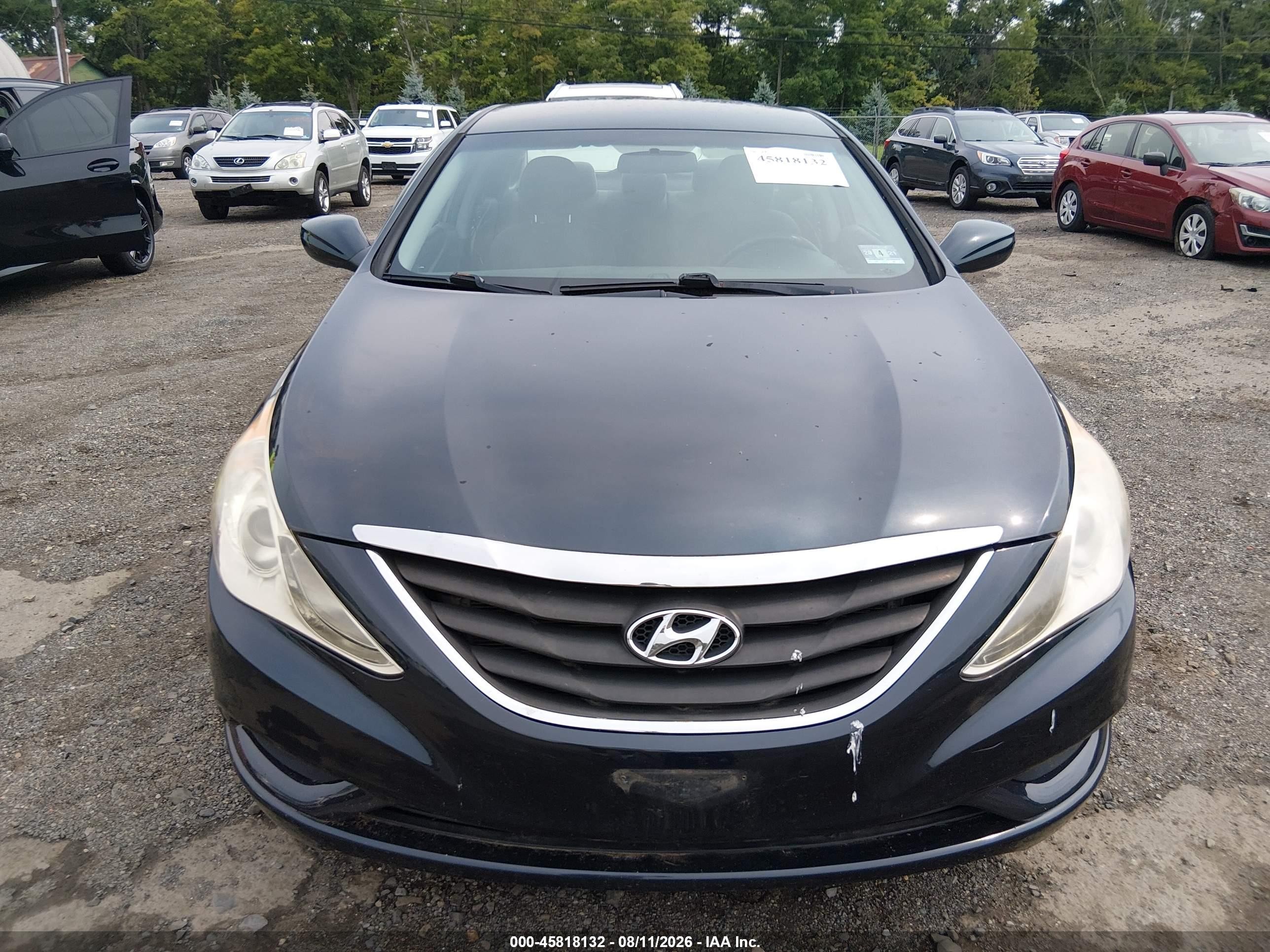 2011 Hyundai Sonata Gls Black vin: 5NPEB4AC6BH044588
