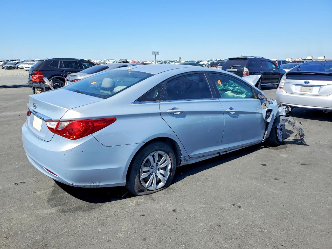 2011 Hyundai Sonata Gls Синий vin: 5NPEB4AC6BH049709