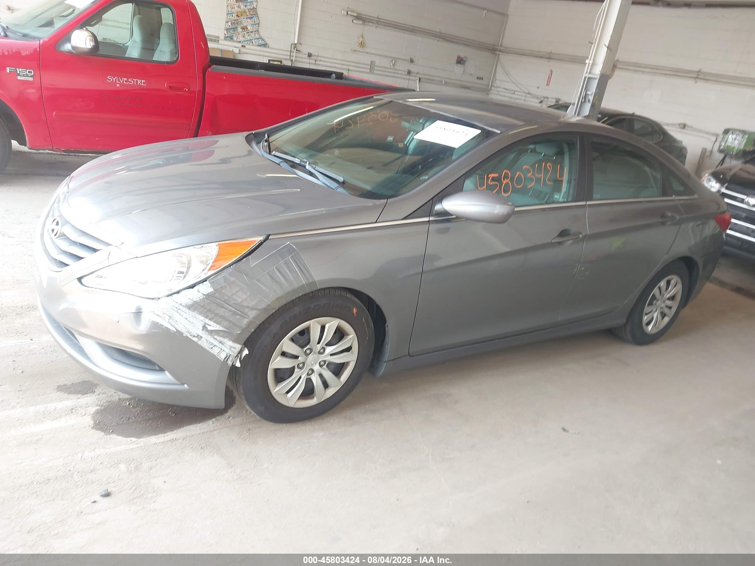 2011 Hyundai Sonata Gls Gray vin: 5NPEB4AC6BH052593