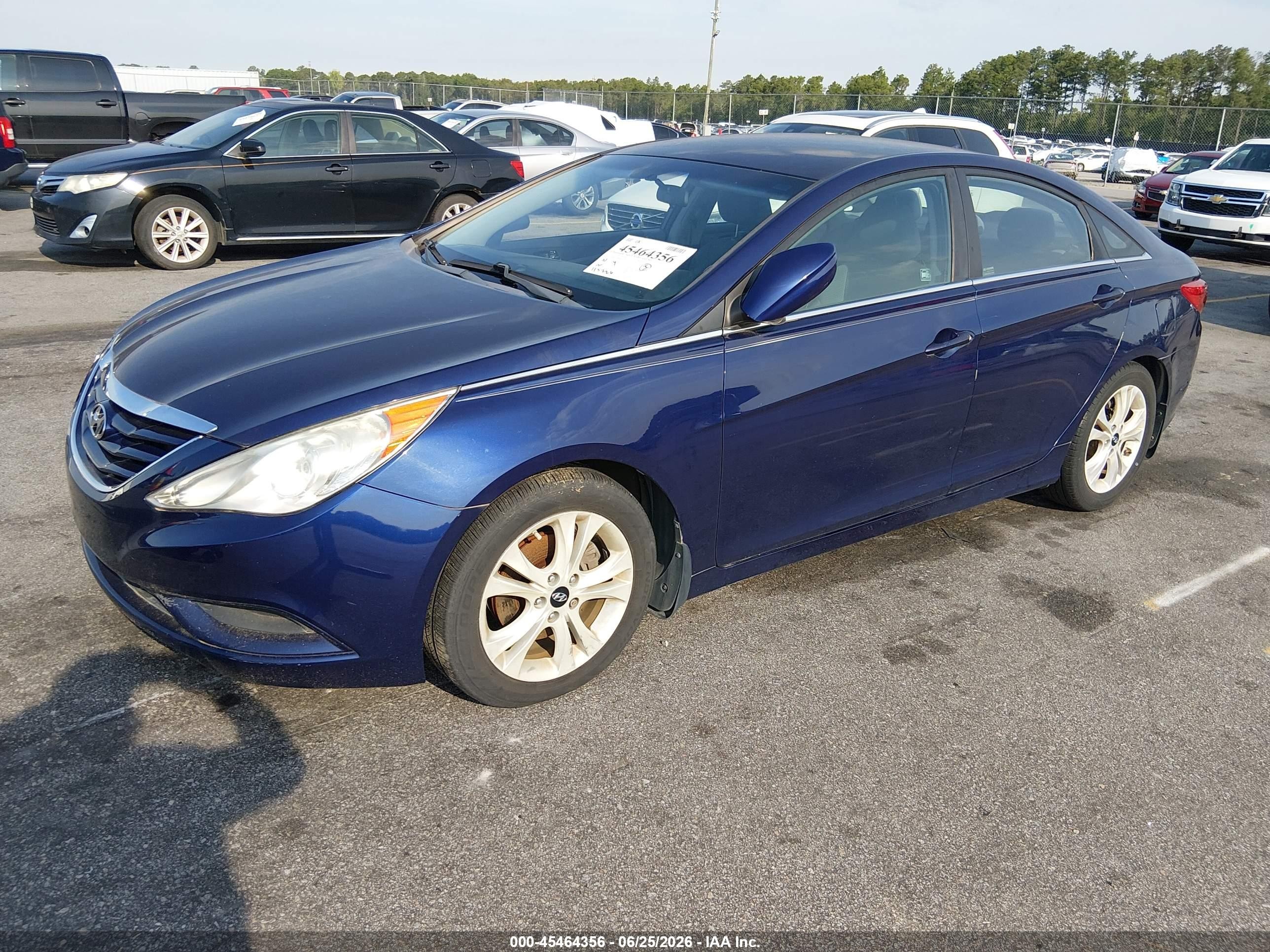 2011 Hyundai Sonata Gls Blue vin: 5NPEB4AC6BH054392