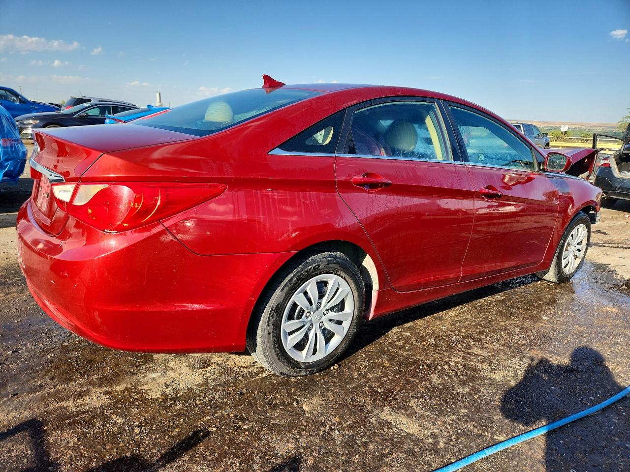 2011 Hyundai Sonata Gls Red vin: 5NPEB4AC6BH083391