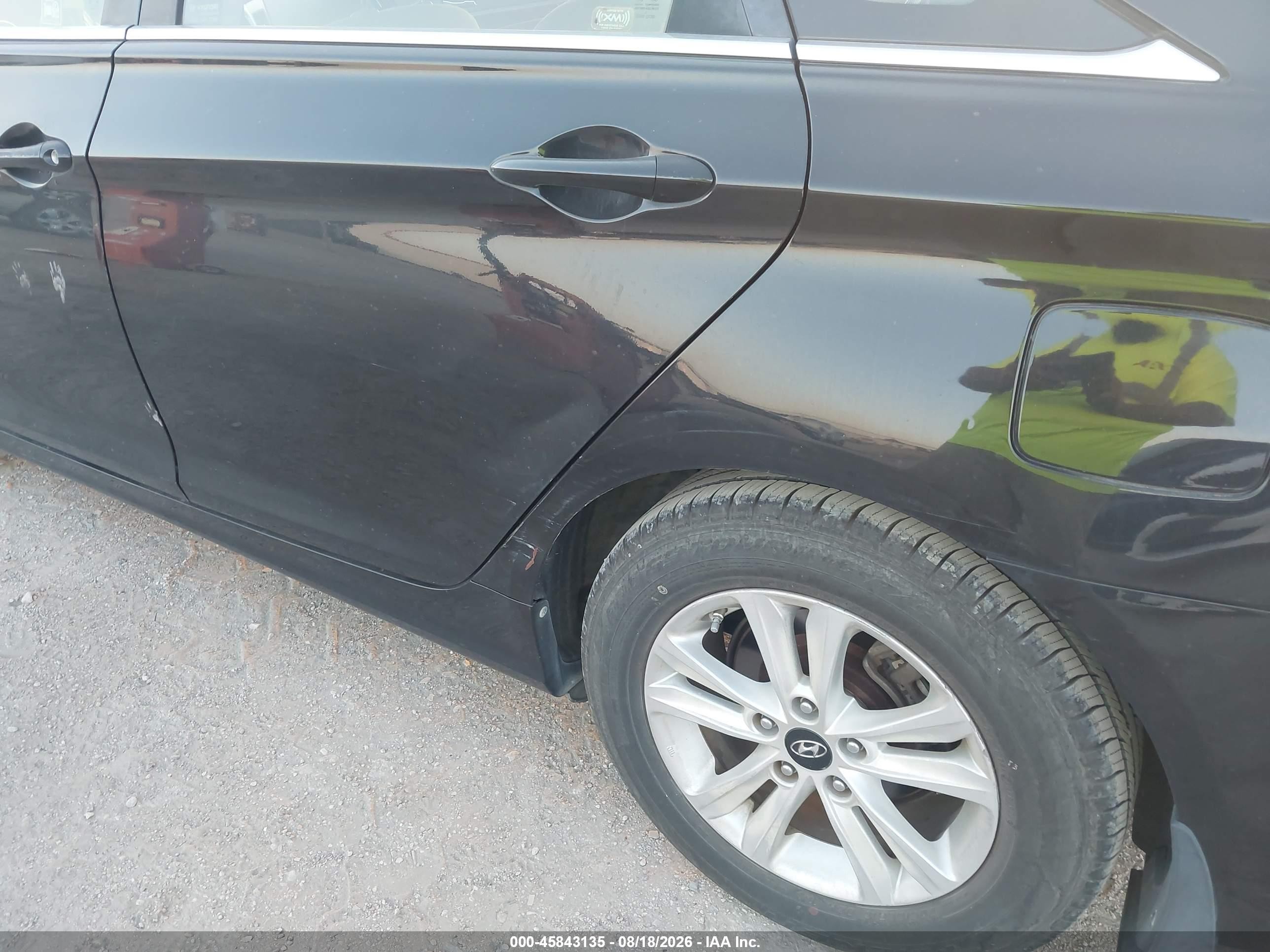 2011 Hyundai Sonata Gls Черный vin: 5NPEB4AC6BH138843