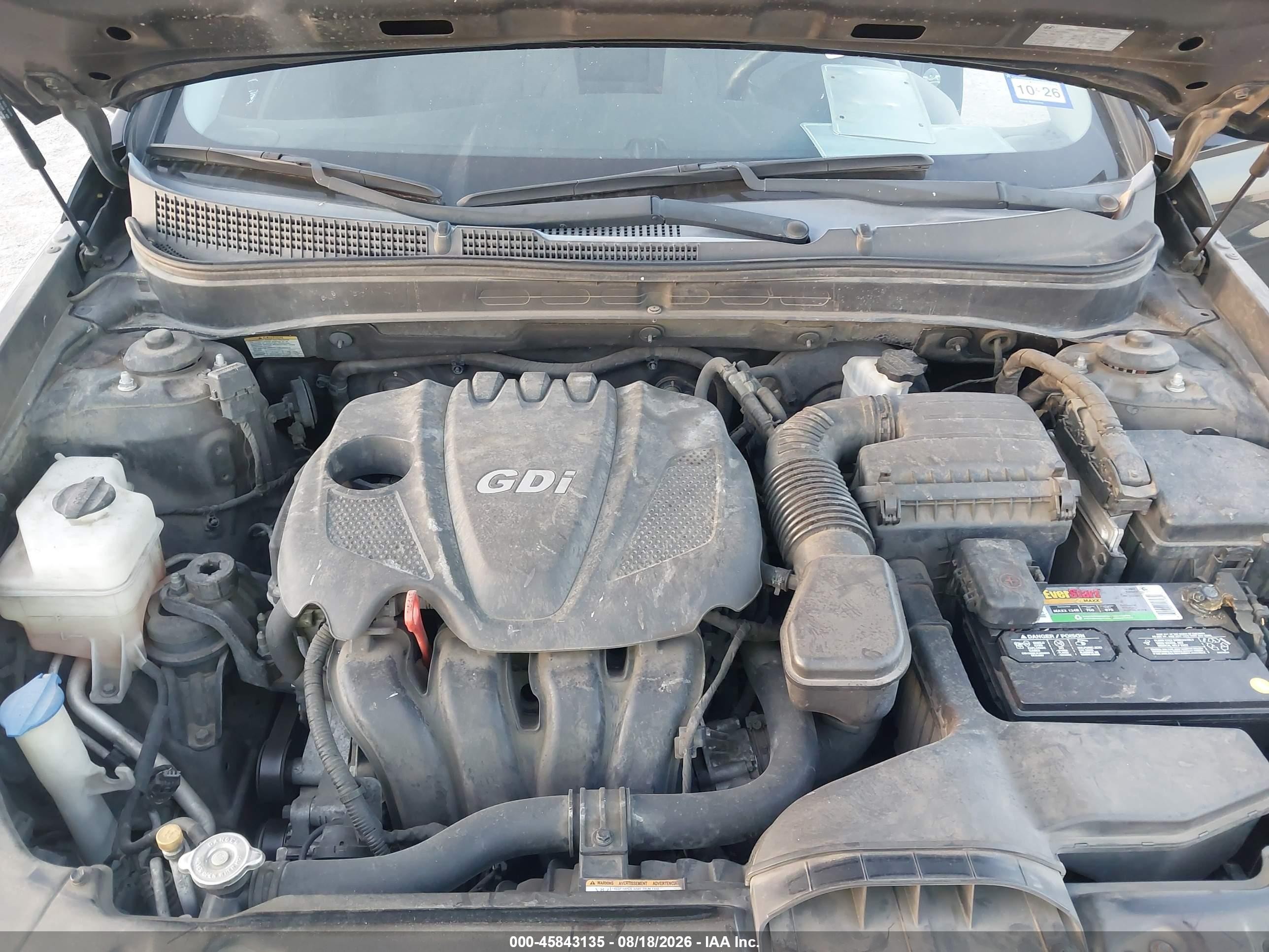 2011 Hyundai Sonata Gls Черный vin: 5NPEB4AC6BH138843