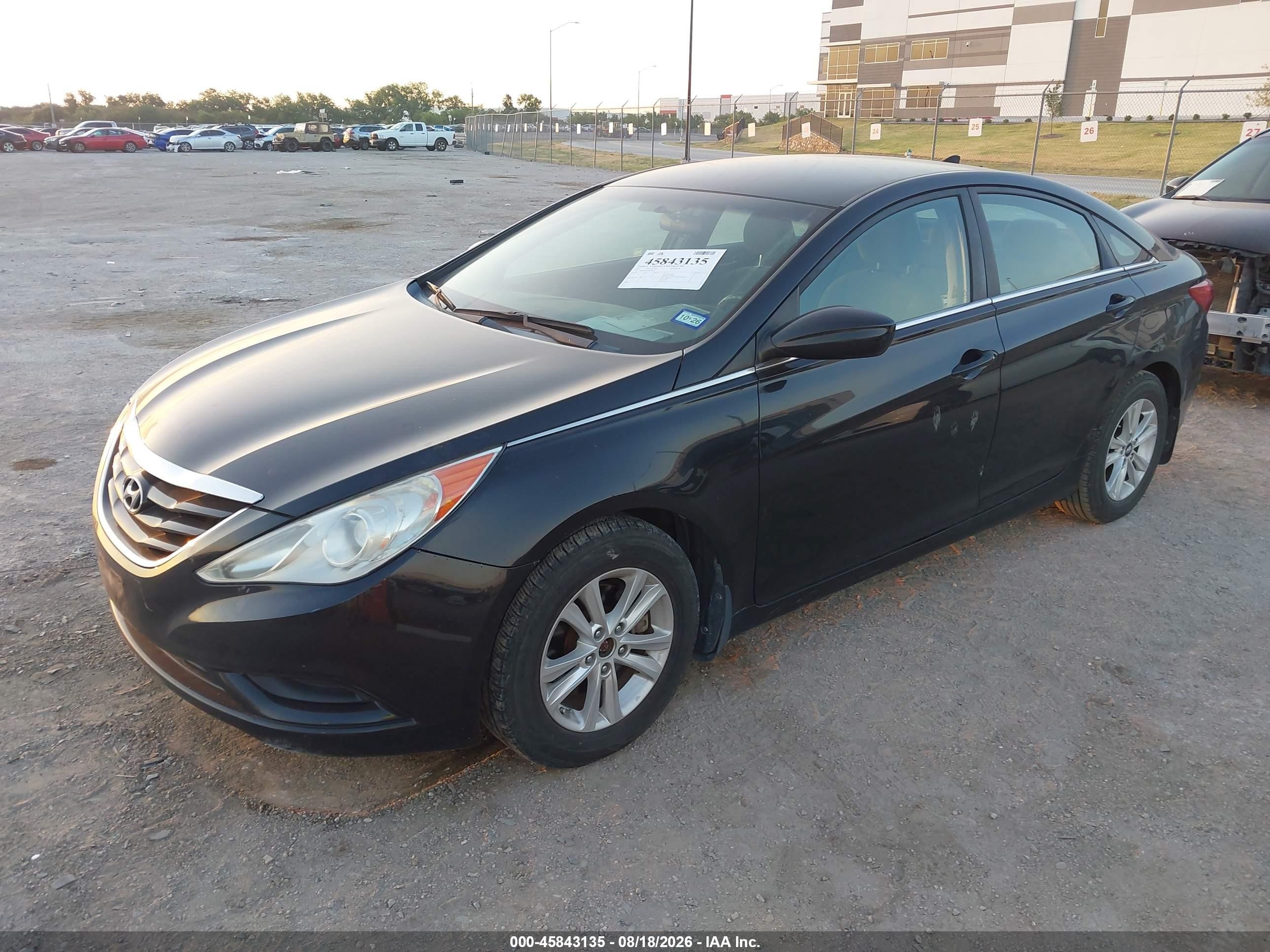 2011 Hyundai Sonata Gls Черный vin: 5NPEB4AC6BH138843