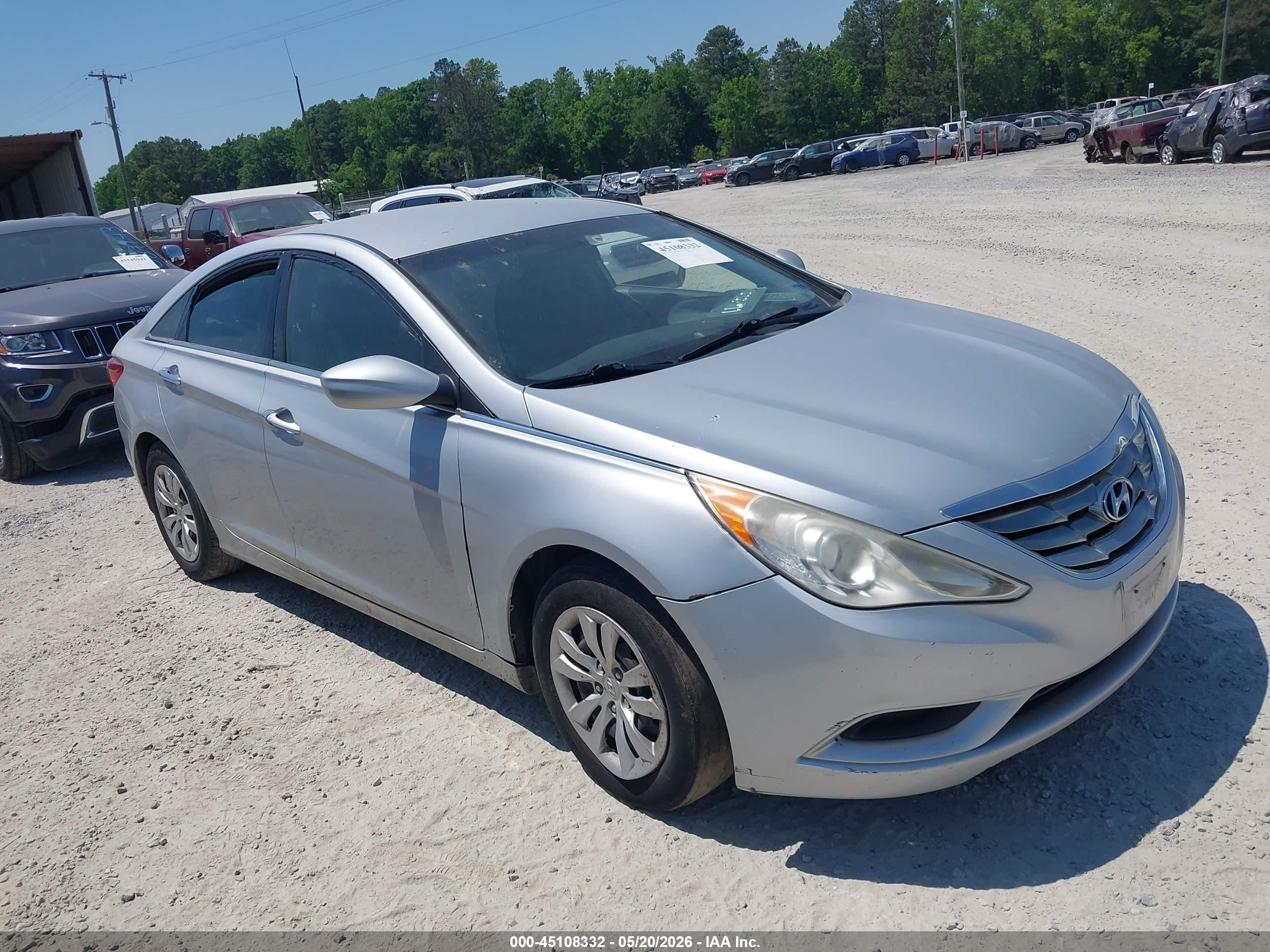 2011 Hyundai Sonata Gls Silver vin: 5NPEB4AC6BH153052