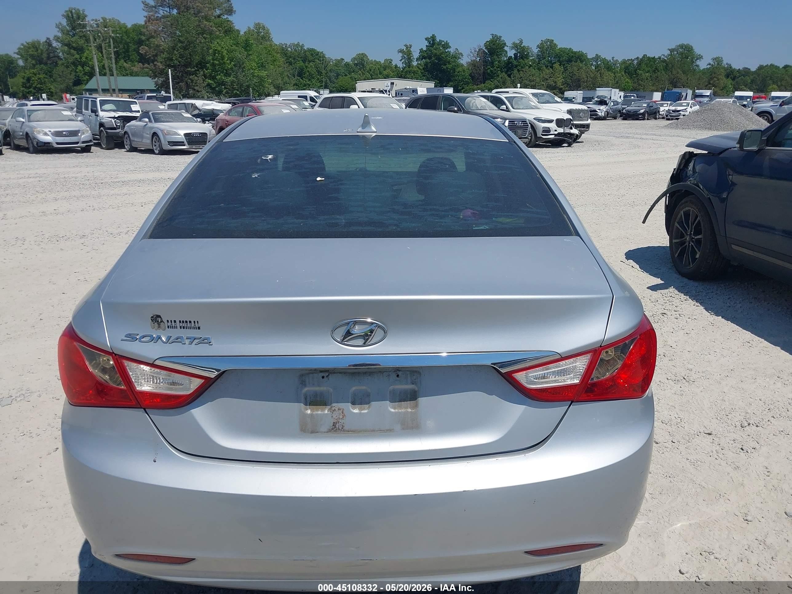 2011 Hyundai Sonata Gls Silver vin: 5NPEB4AC6BH153052