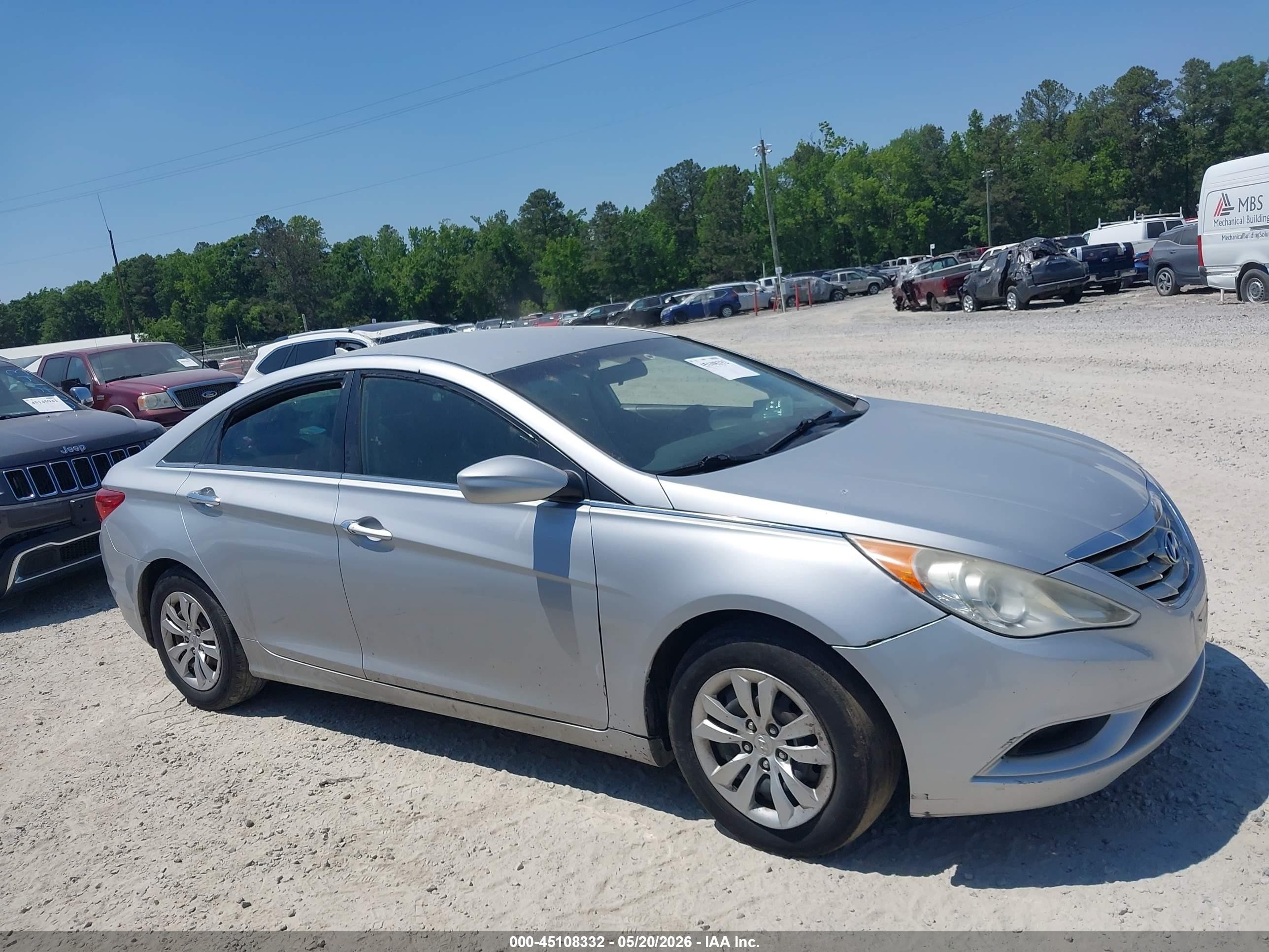 2011 Hyundai Sonata Gls Silver vin: 5NPEB4AC6BH153052