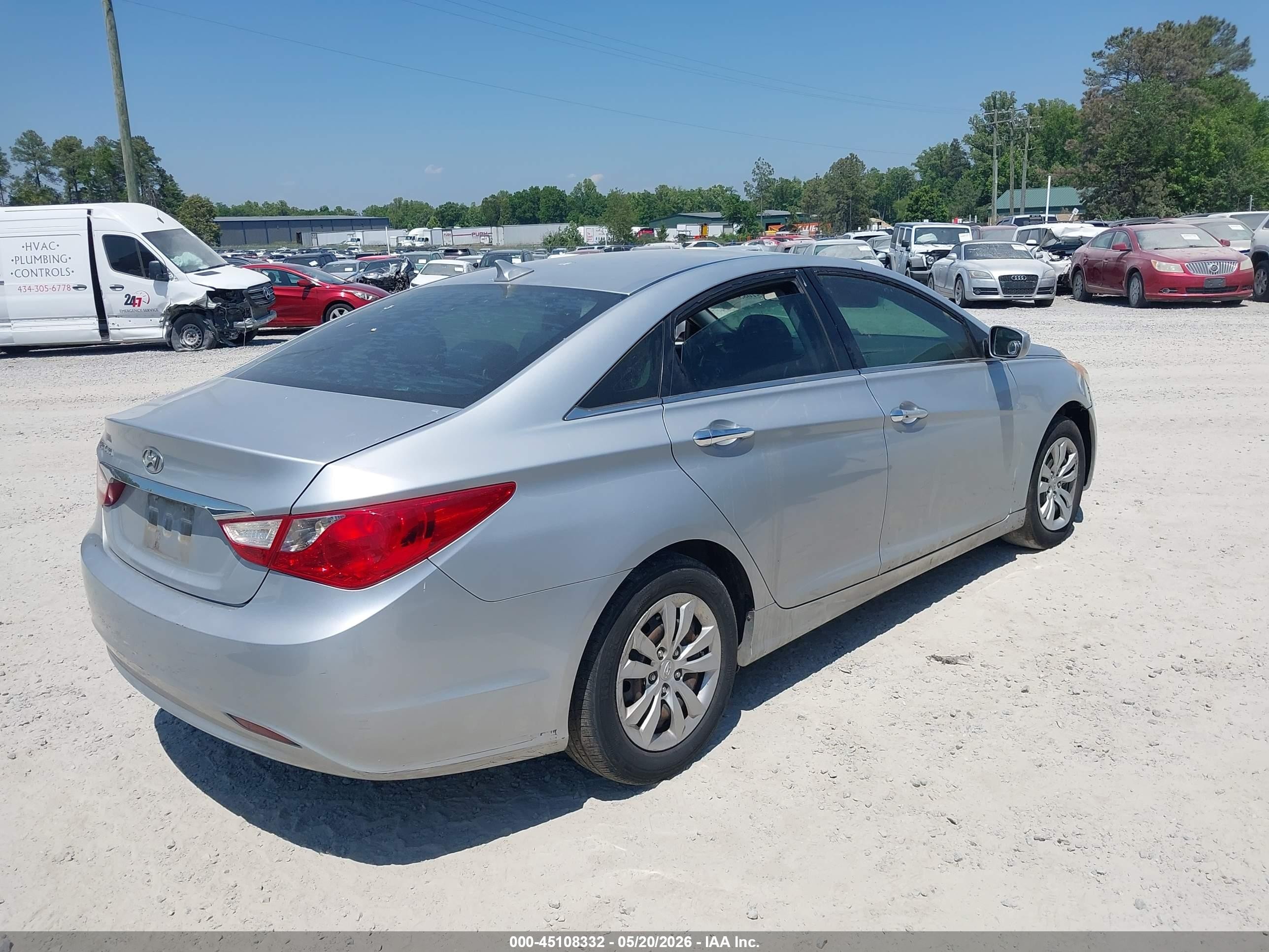 2011 Hyundai Sonata Gls Silver vin: 5NPEB4AC6BH153052