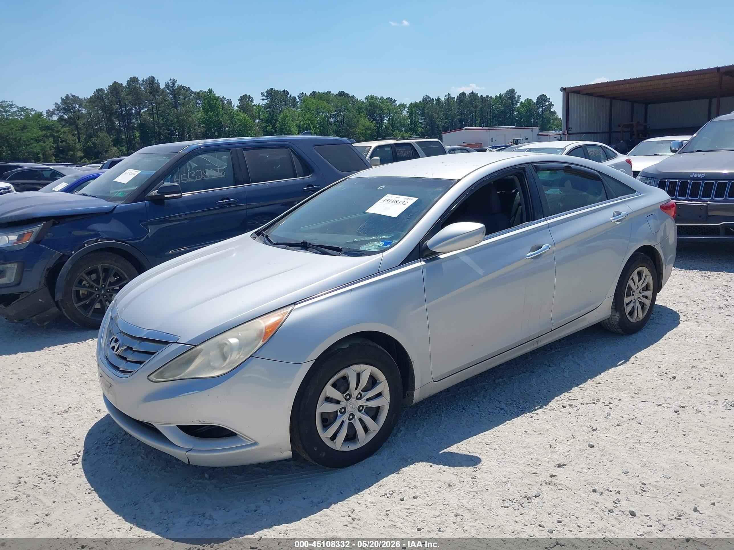 2011 Hyundai Sonata Gls Silver vin: 5NPEB4AC6BH153052