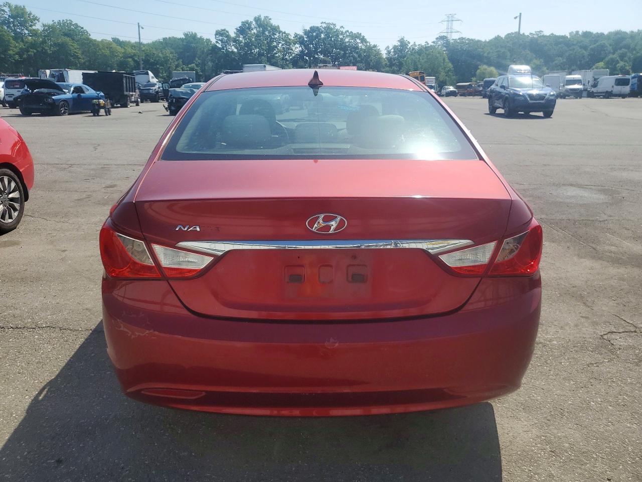2011 Hyundai Sonata Gls Red vin: 5NPEB4AC6BH154220