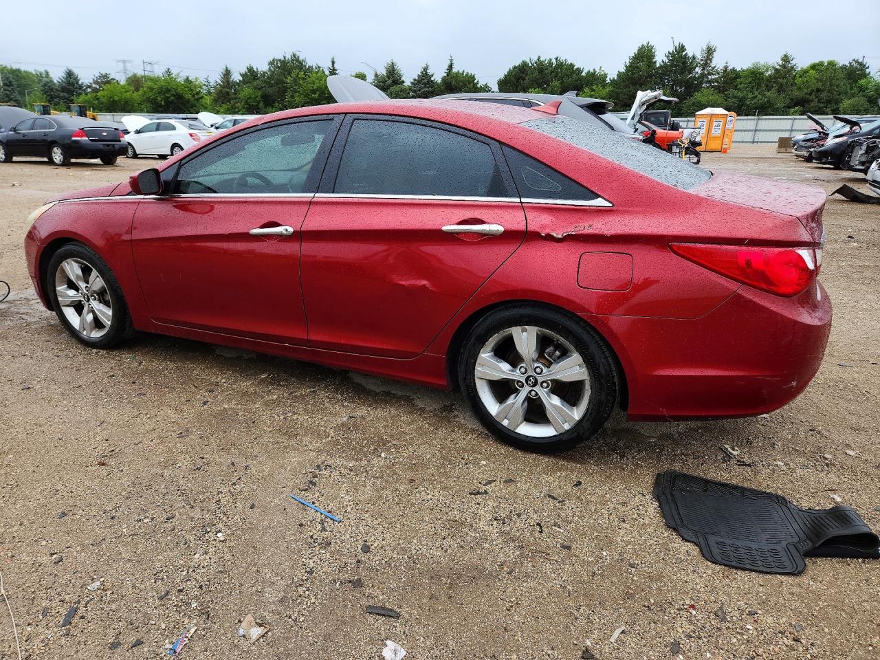 2011 Hyundai Sonata Gls Red vin: 5NPEB4AC6BH154265