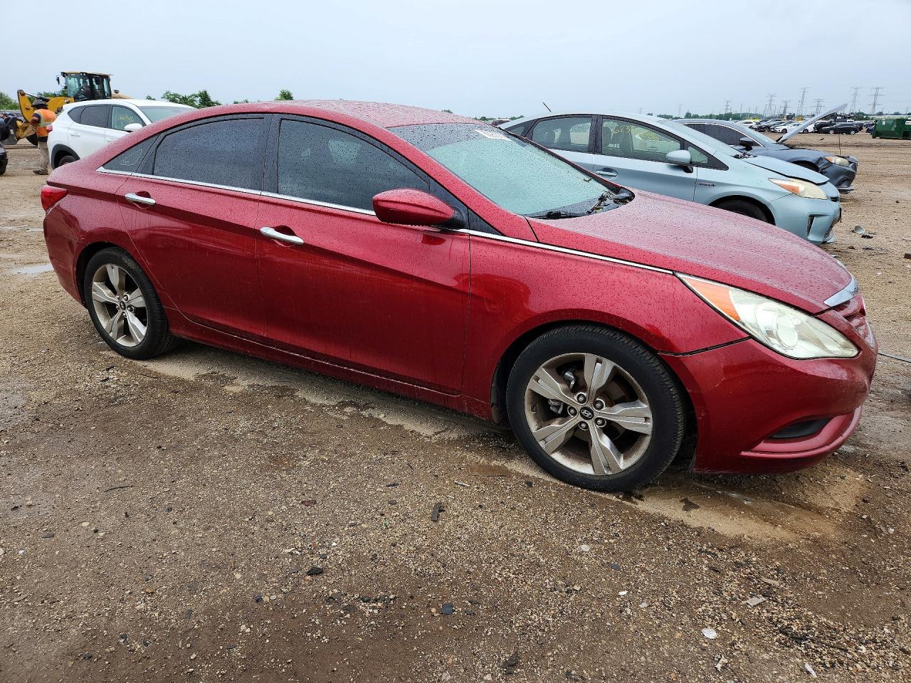 2011 Hyundai Sonata Gls Red vin: 5NPEB4AC6BH154265