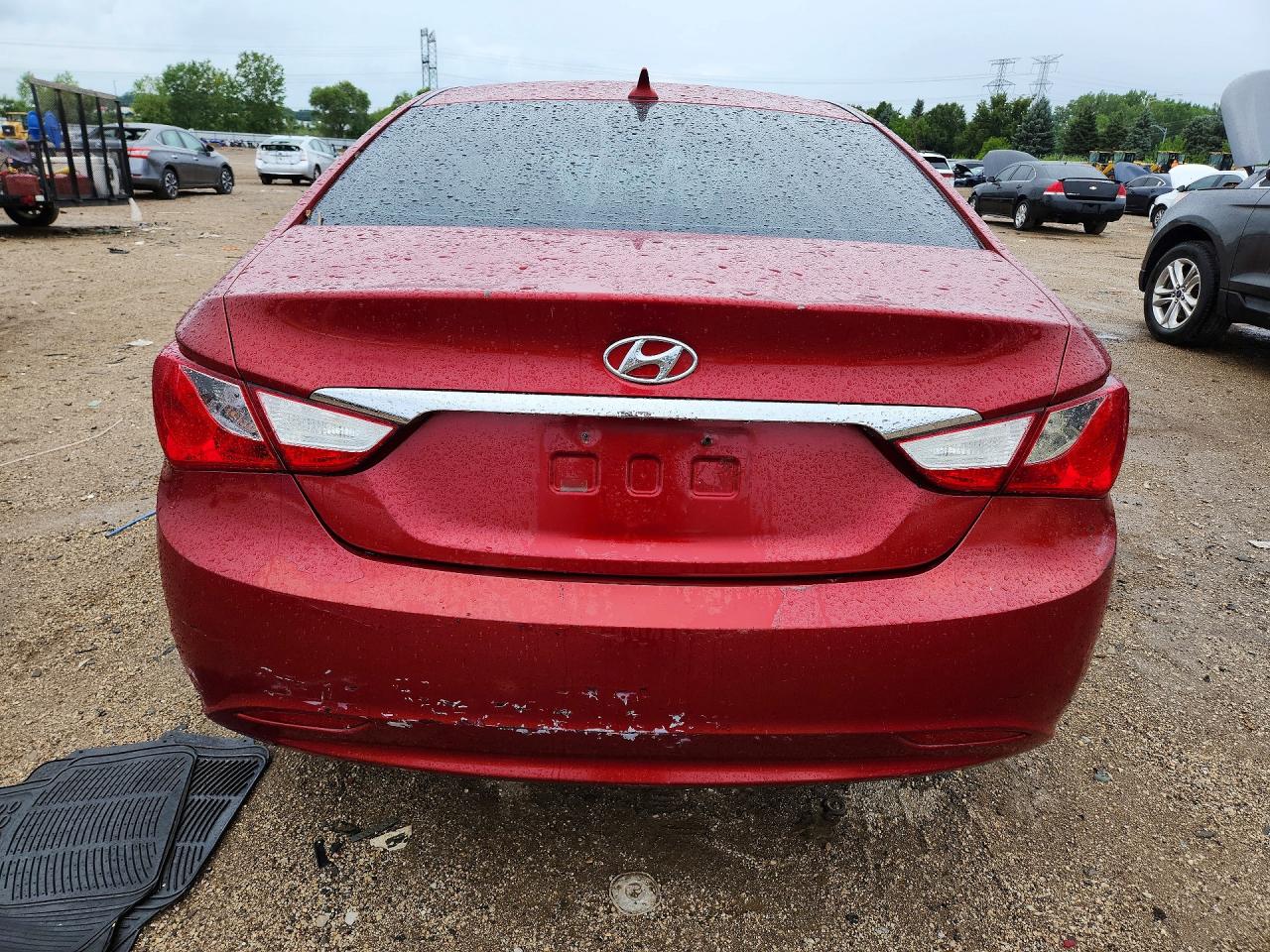 2011 Hyundai Sonata Gls Red vin: 5NPEB4AC6BH154265