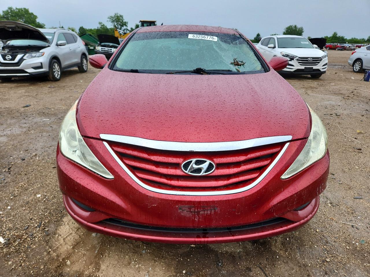 2011 Hyundai Sonata Gls Red vin: 5NPEB4AC6BH154265