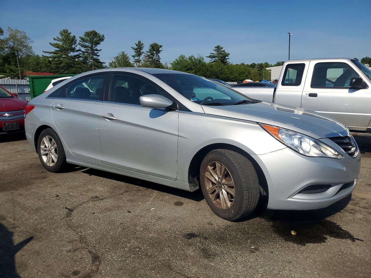 2011 Hyundai Sonata Gls Silver vin: 5NPEB4AC6BH159854