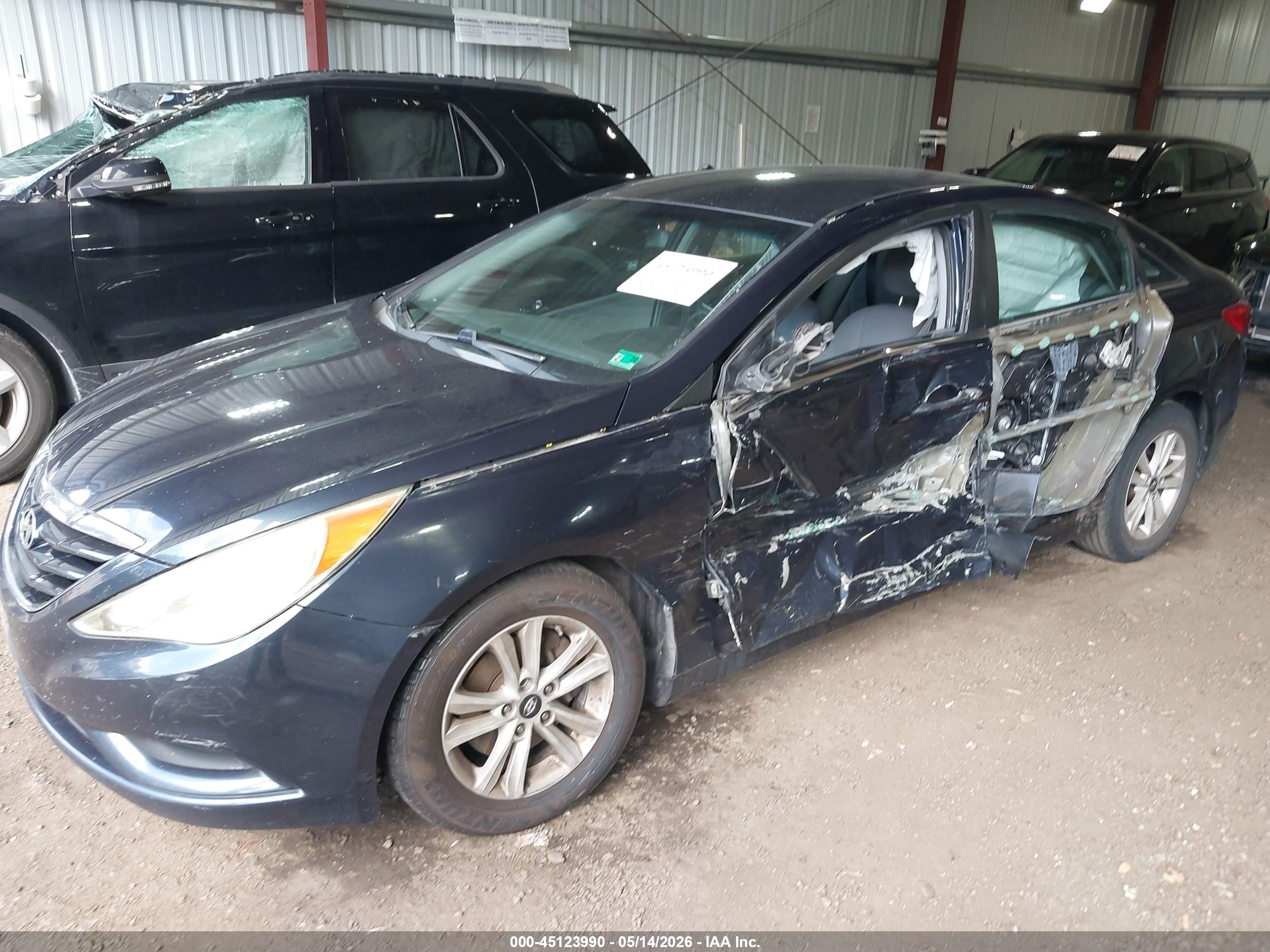 2011 Hyundai Sonata Gls Blue vin: 5NPEB4AC6BH186455