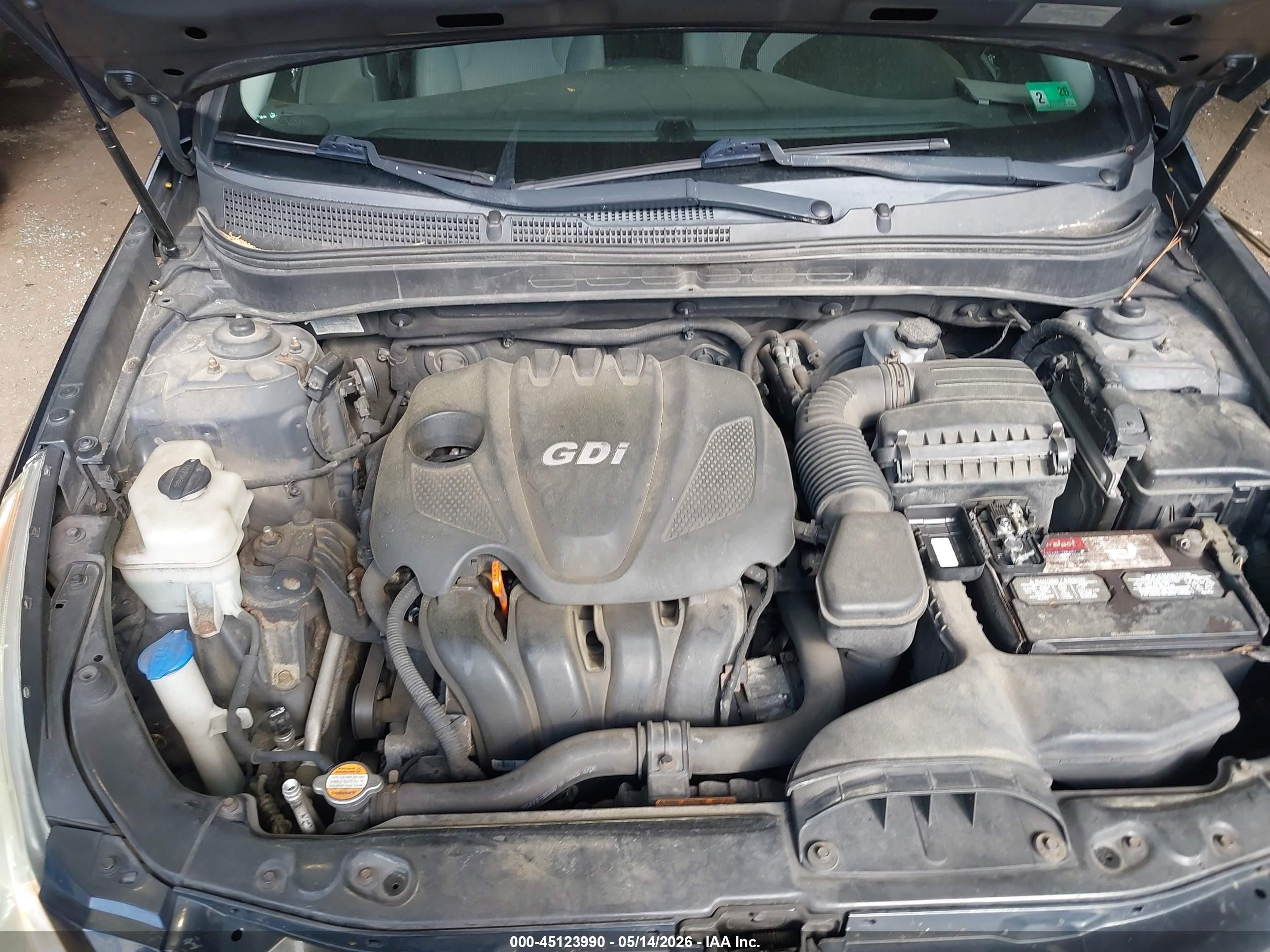 2011 Hyundai Sonata Gls Blue vin: 5NPEB4AC6BH186455