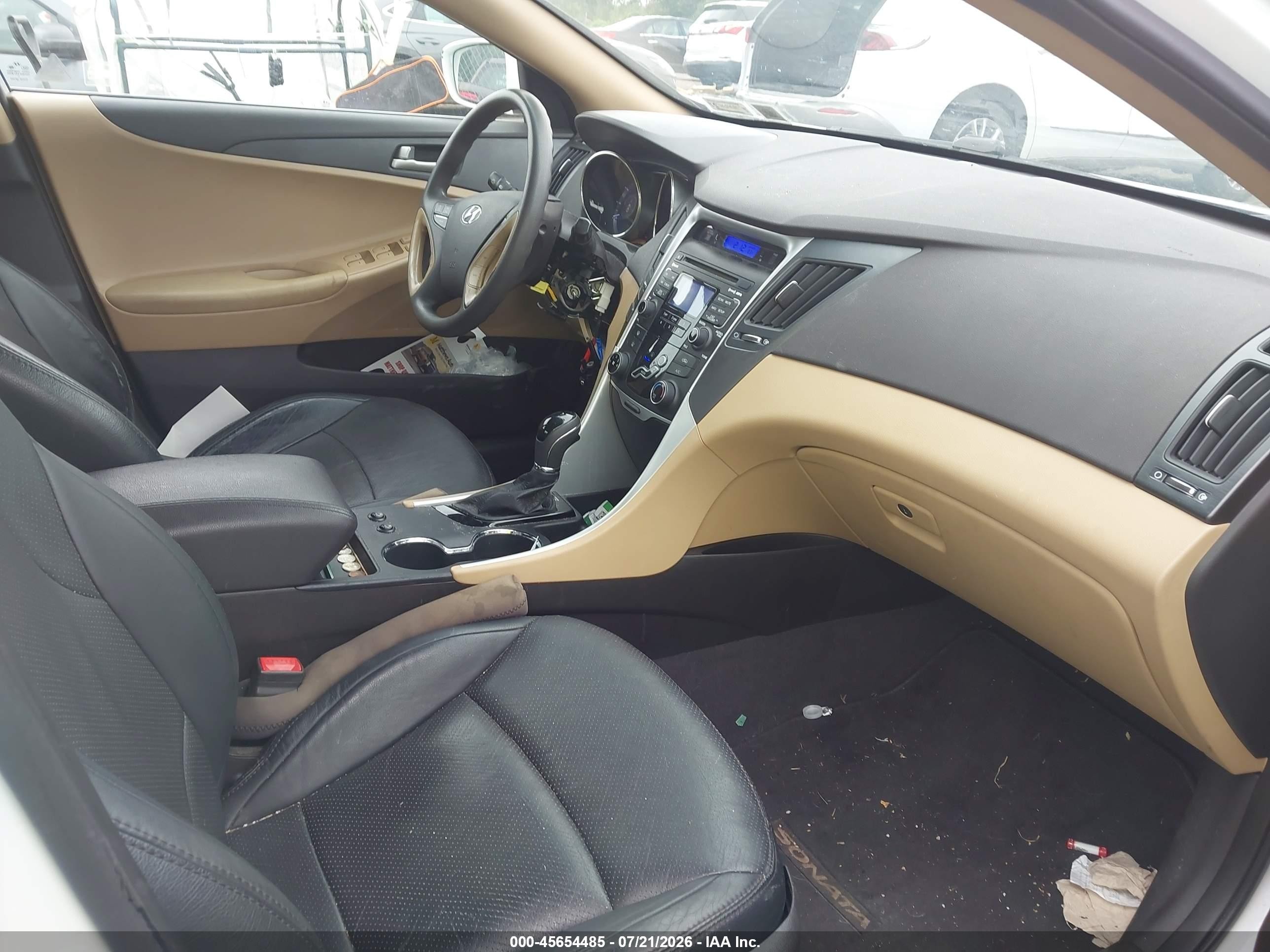 2011 Hyundai Sonata Gls White vin: 5NPEB4AC6BH198881