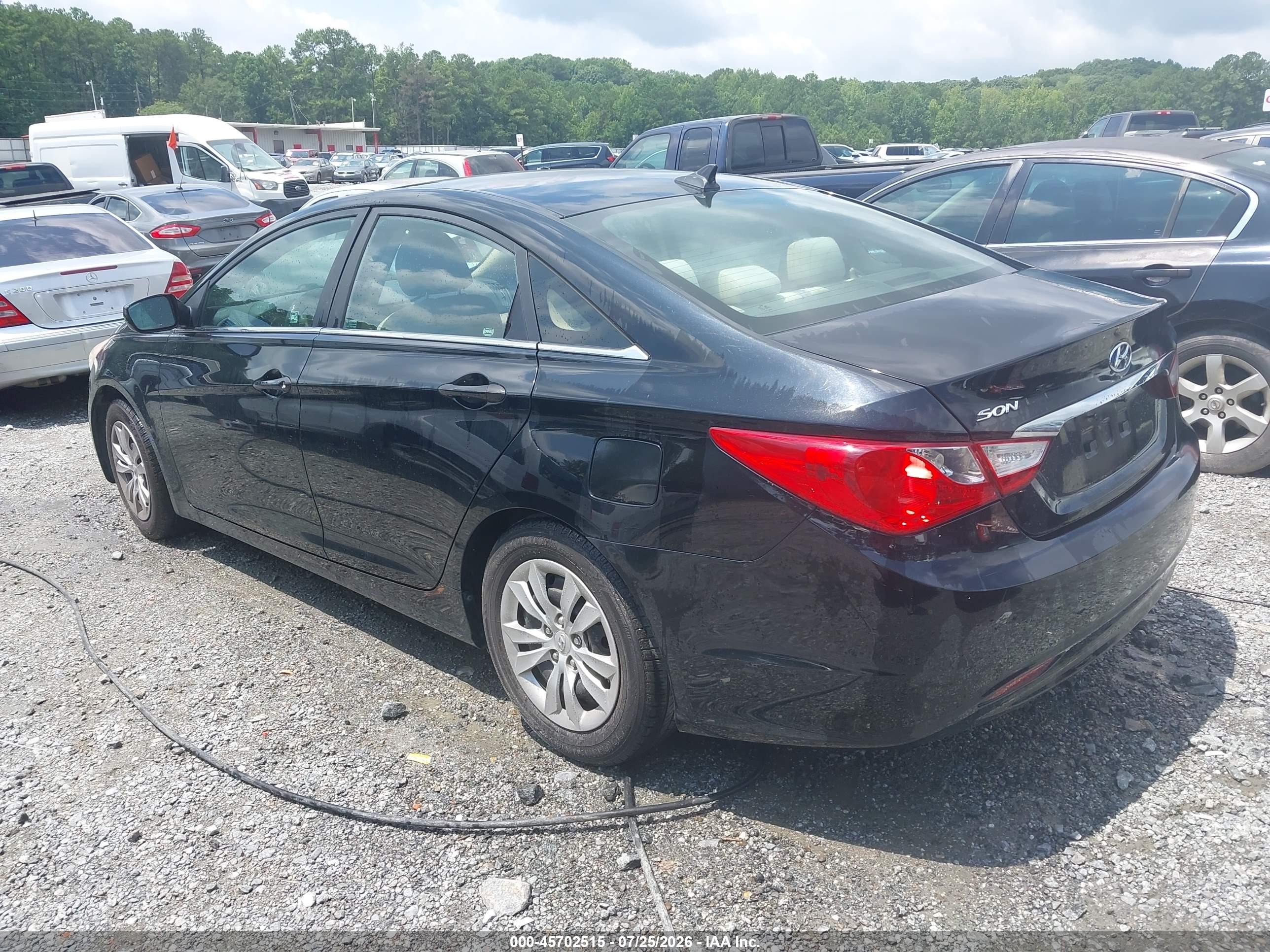 2011 Hyundai Sonata Gls Black vin: 5NPEB4AC6BH202301