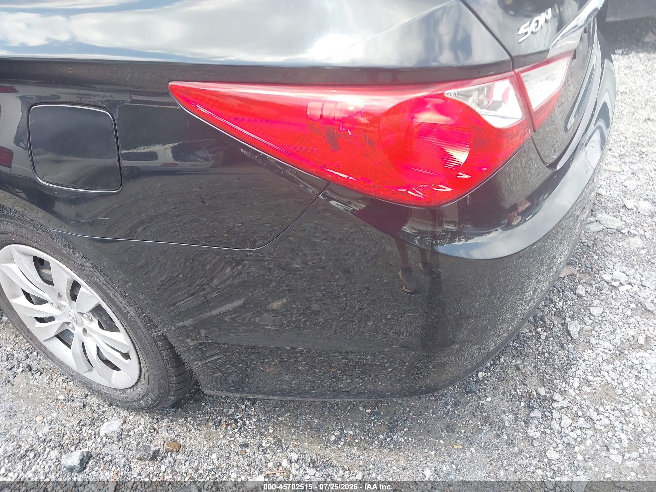 2011 Hyundai Sonata Gls Black vin: 5NPEB4AC6BH202301