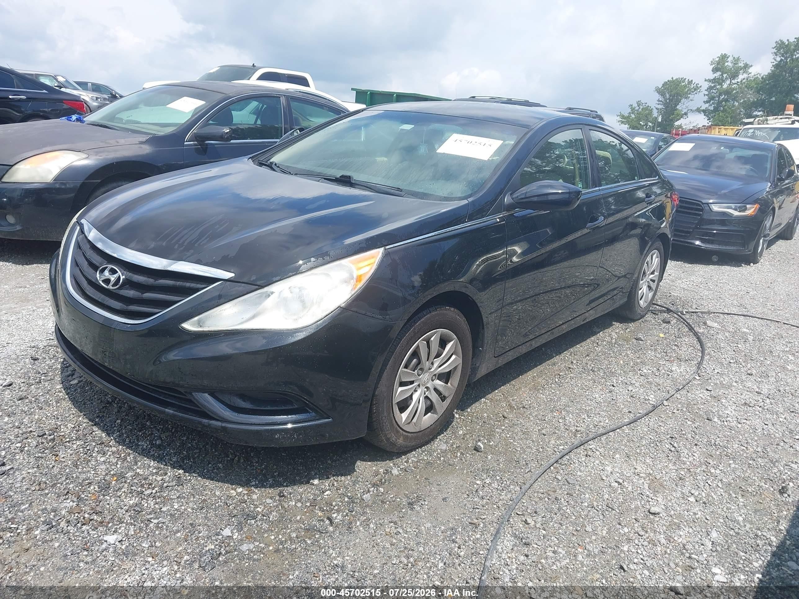 2011 Hyundai Sonata Gls Black vin: 5NPEB4AC6BH202301