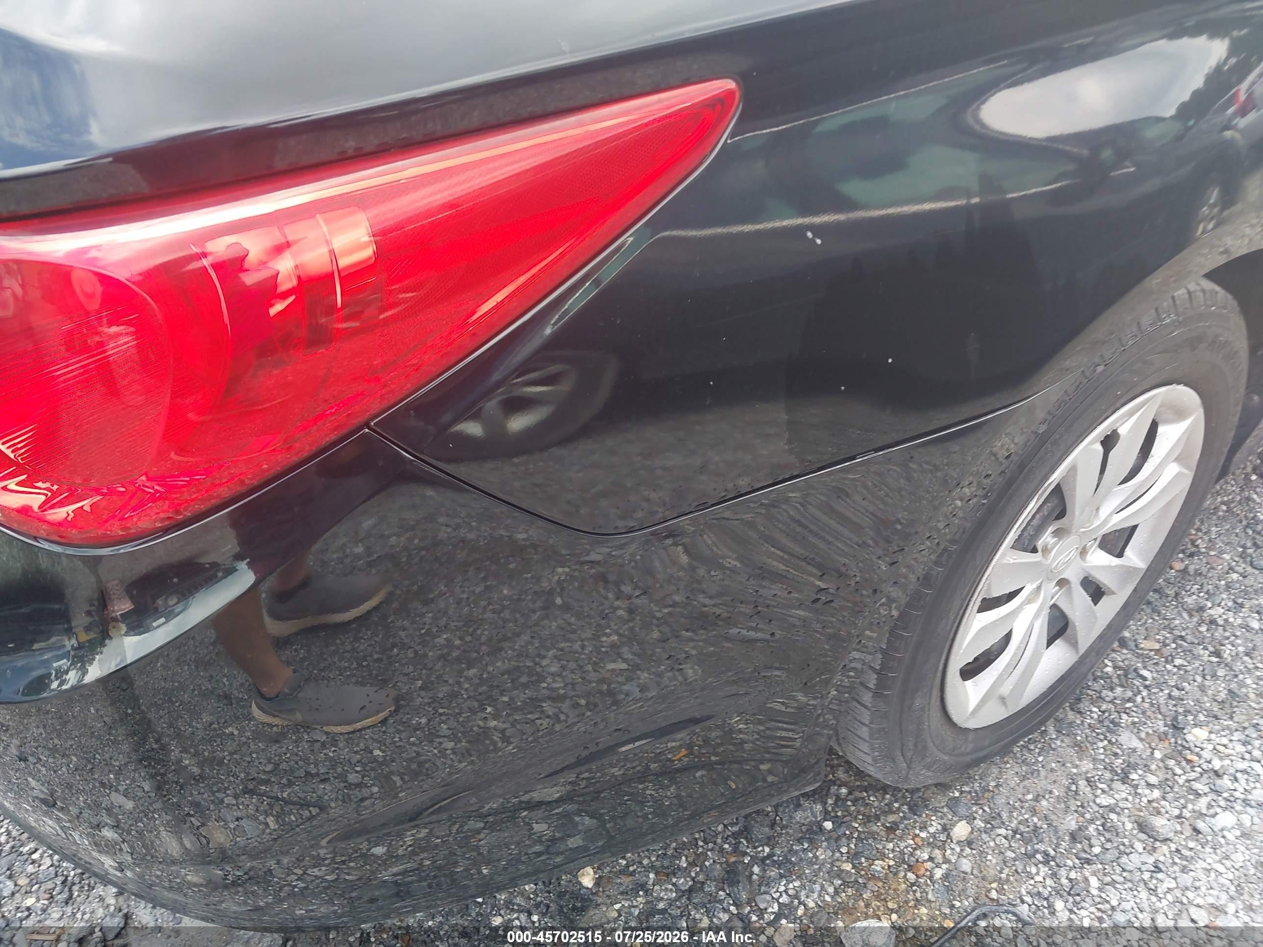 2011 Hyundai Sonata Gls Black vin: 5NPEB4AC6BH202301